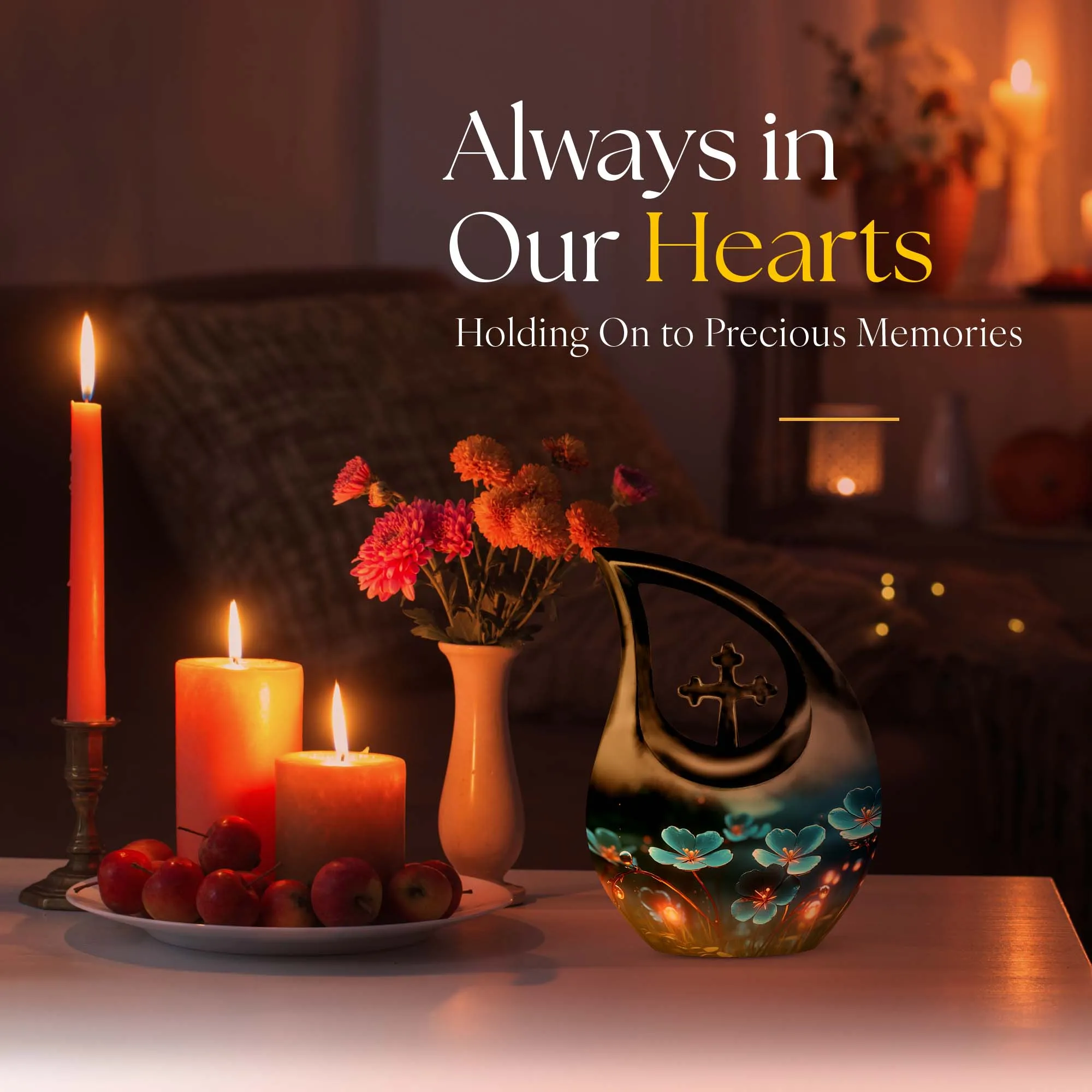 Affordable Flower Urn Memorializing Loved Ones  Cherished