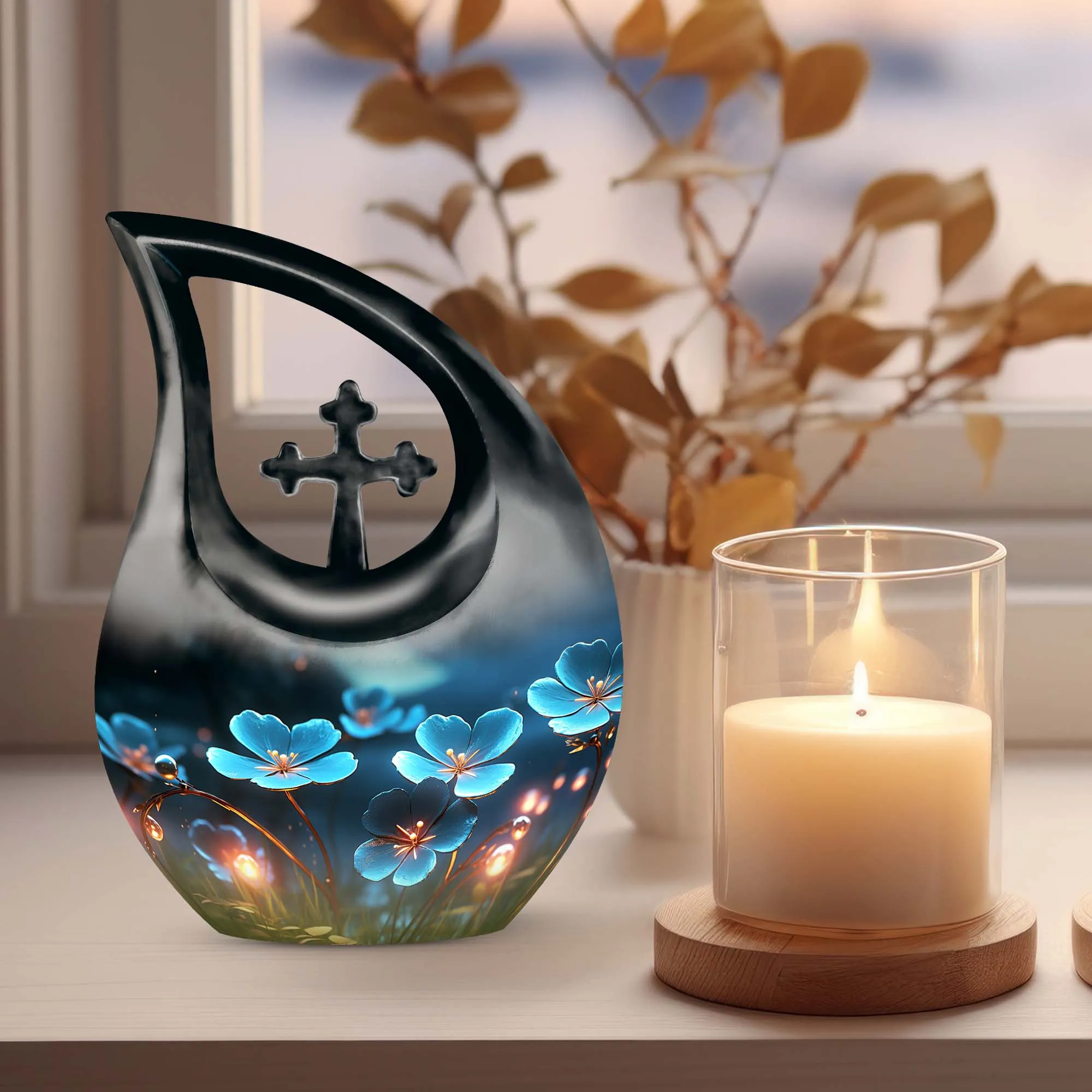 Affordable Flower Urn Memorializing Loved Ones  Cherished