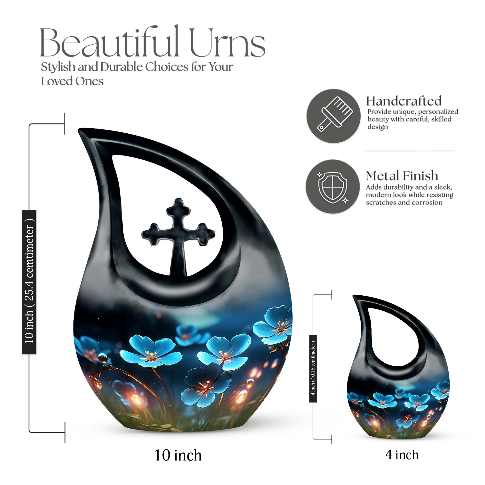 Affordable Flower Urn Memorializing Loved Ones  Cherished