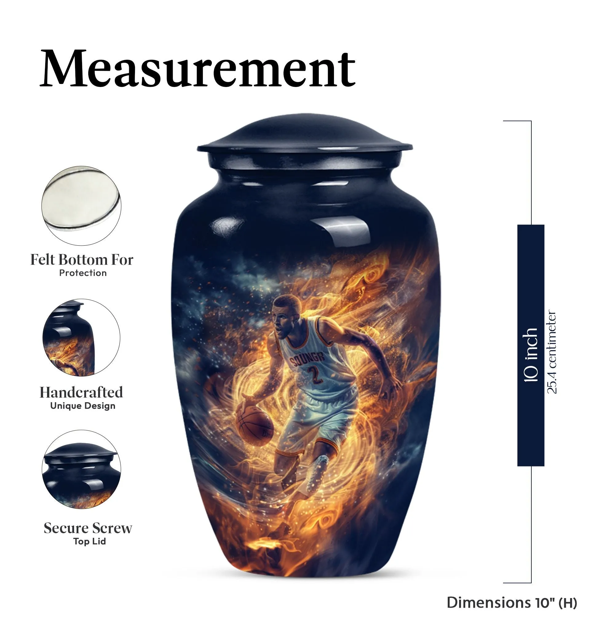 Basketball Memorial Burial Cremation Urn: Honoring the Departed