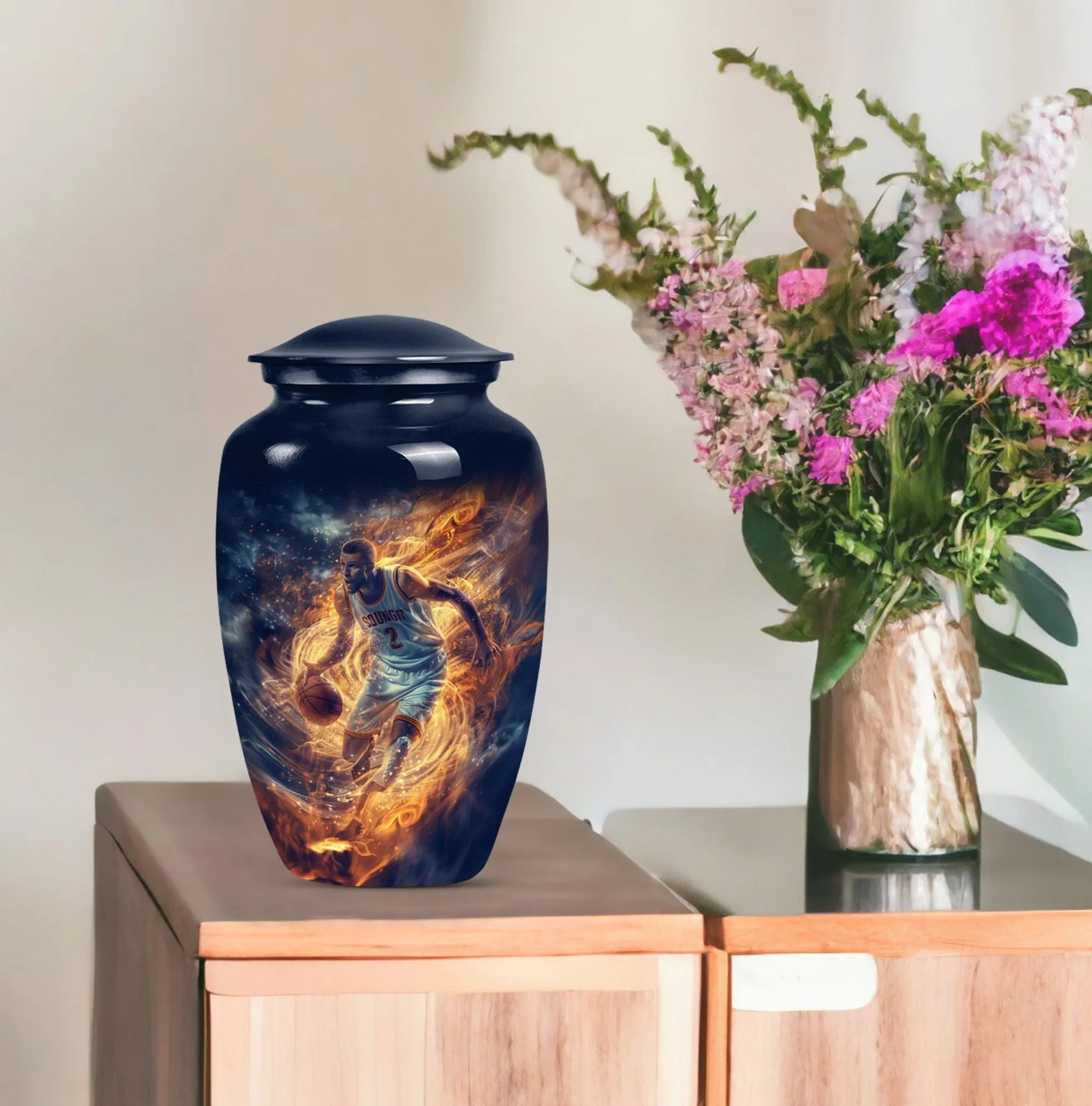 Basketball Memorial Burial Cremation Urn: Honoring the Departed