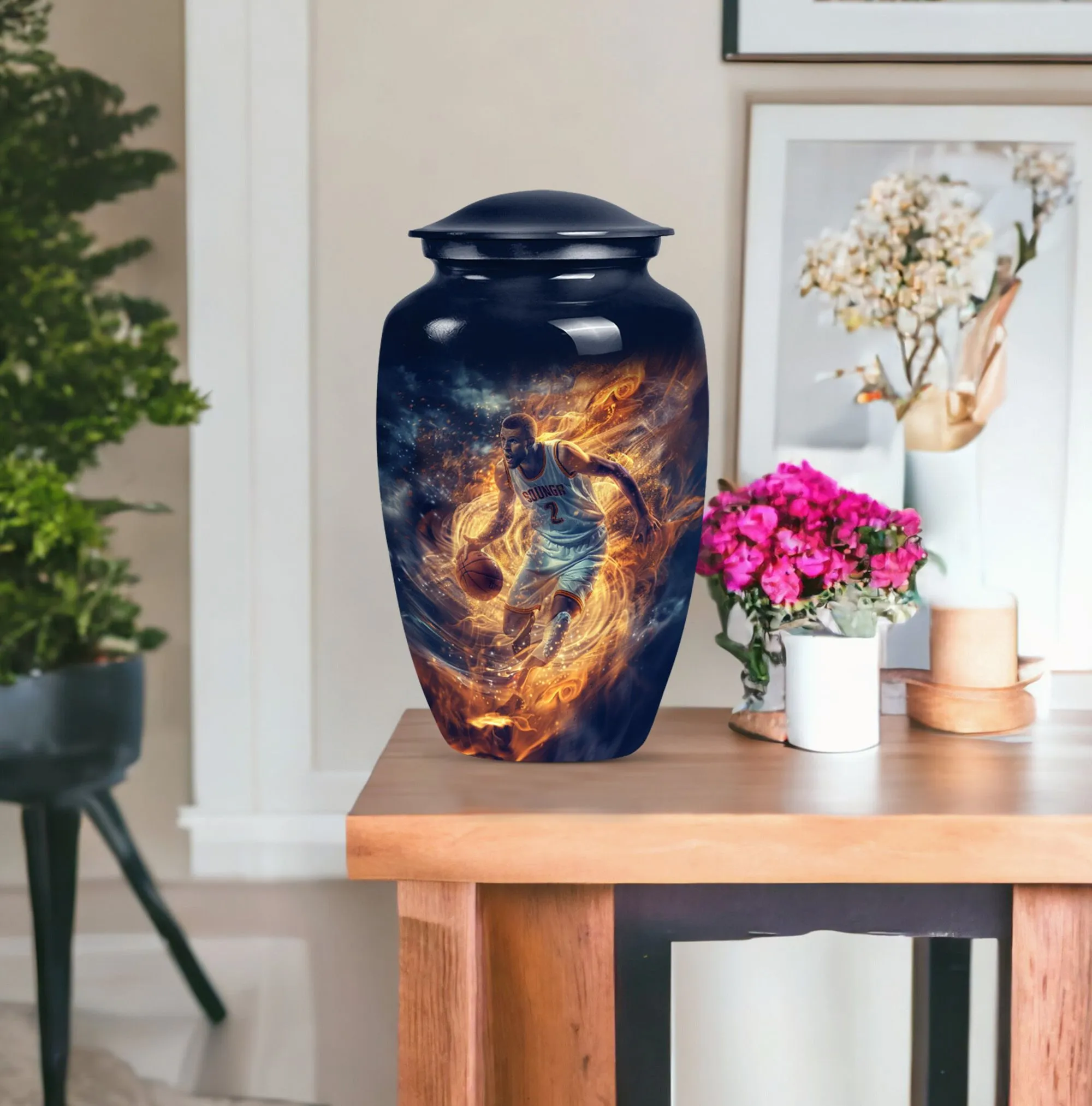 Basketball Memorial Burial Cremation Urn: Honoring the Departed