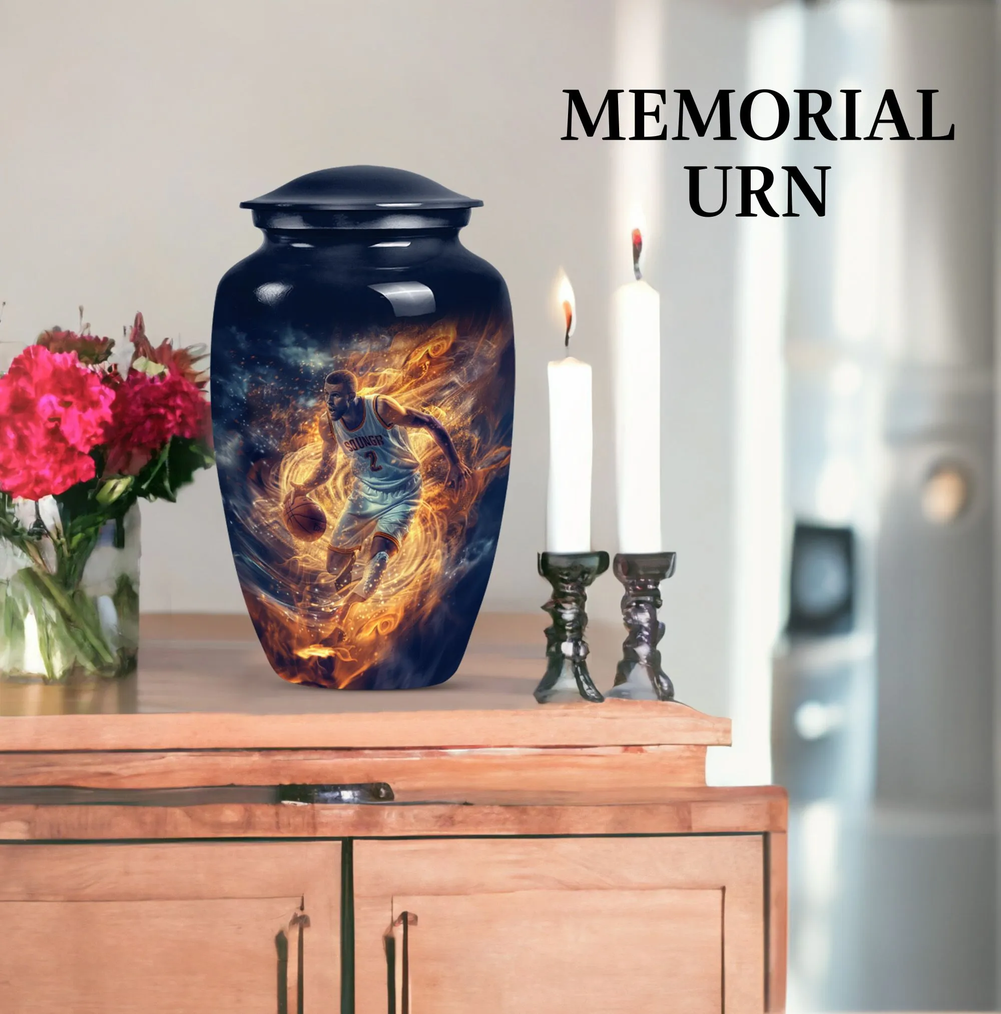 Basketball Memorial Burial Cremation Urn: Honoring the Departed