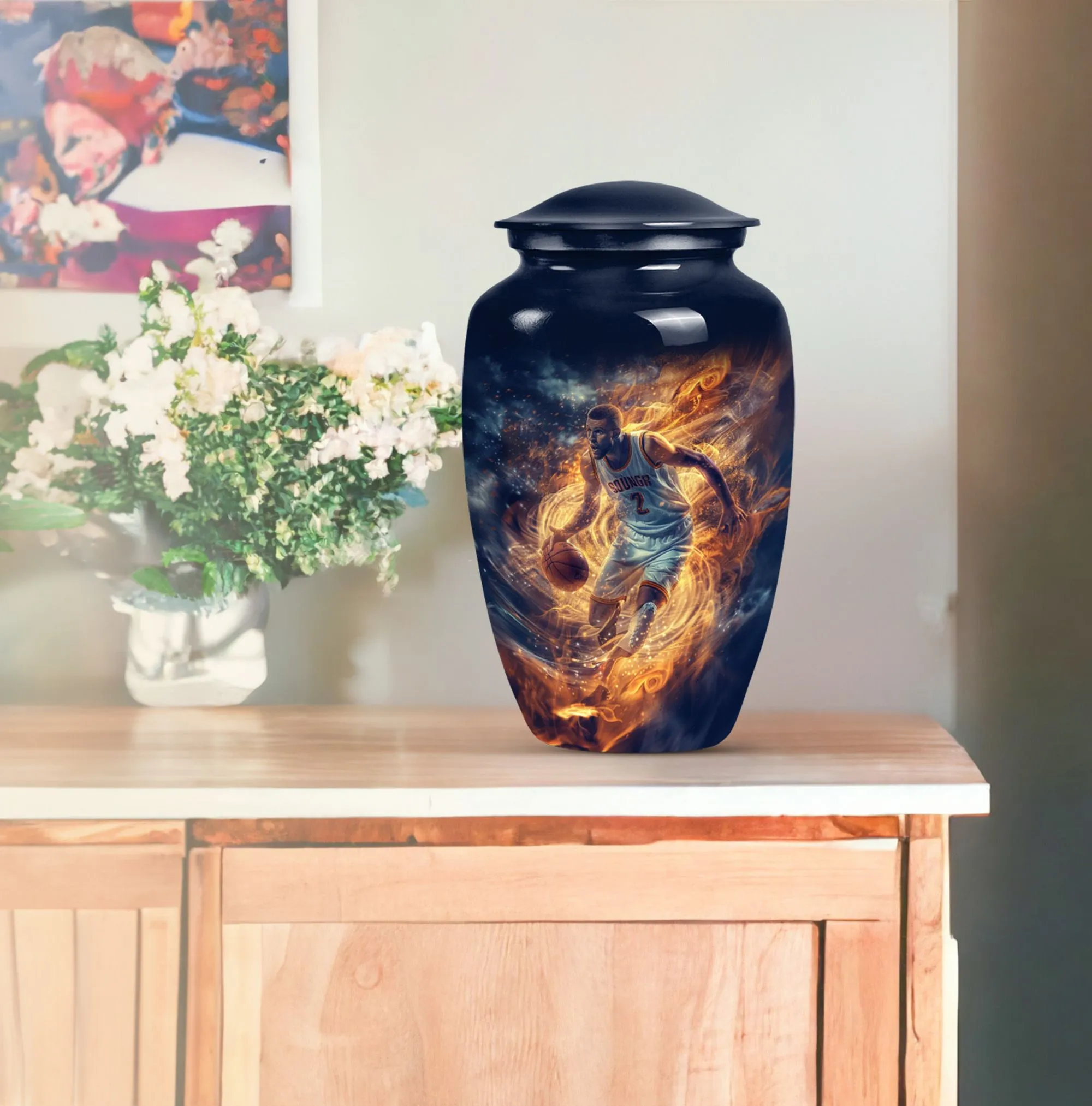 Basketball Memorial Burial Cremation Urn: Honoring the Departed