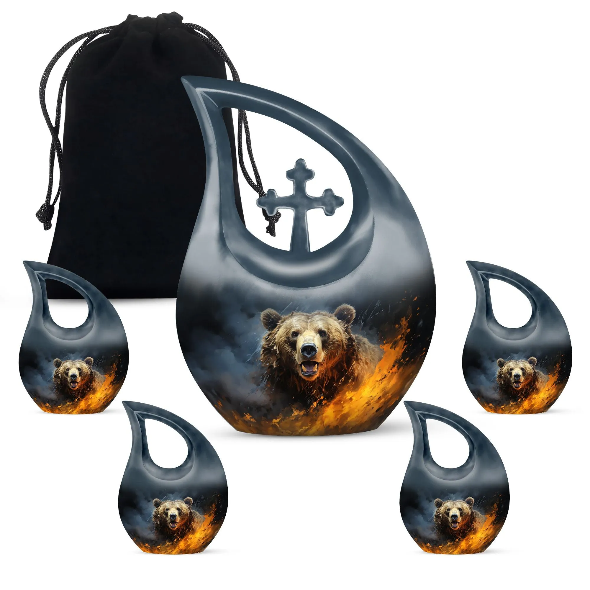 Bear Urn - Safe Memorial Urn for Tranquil Farewell