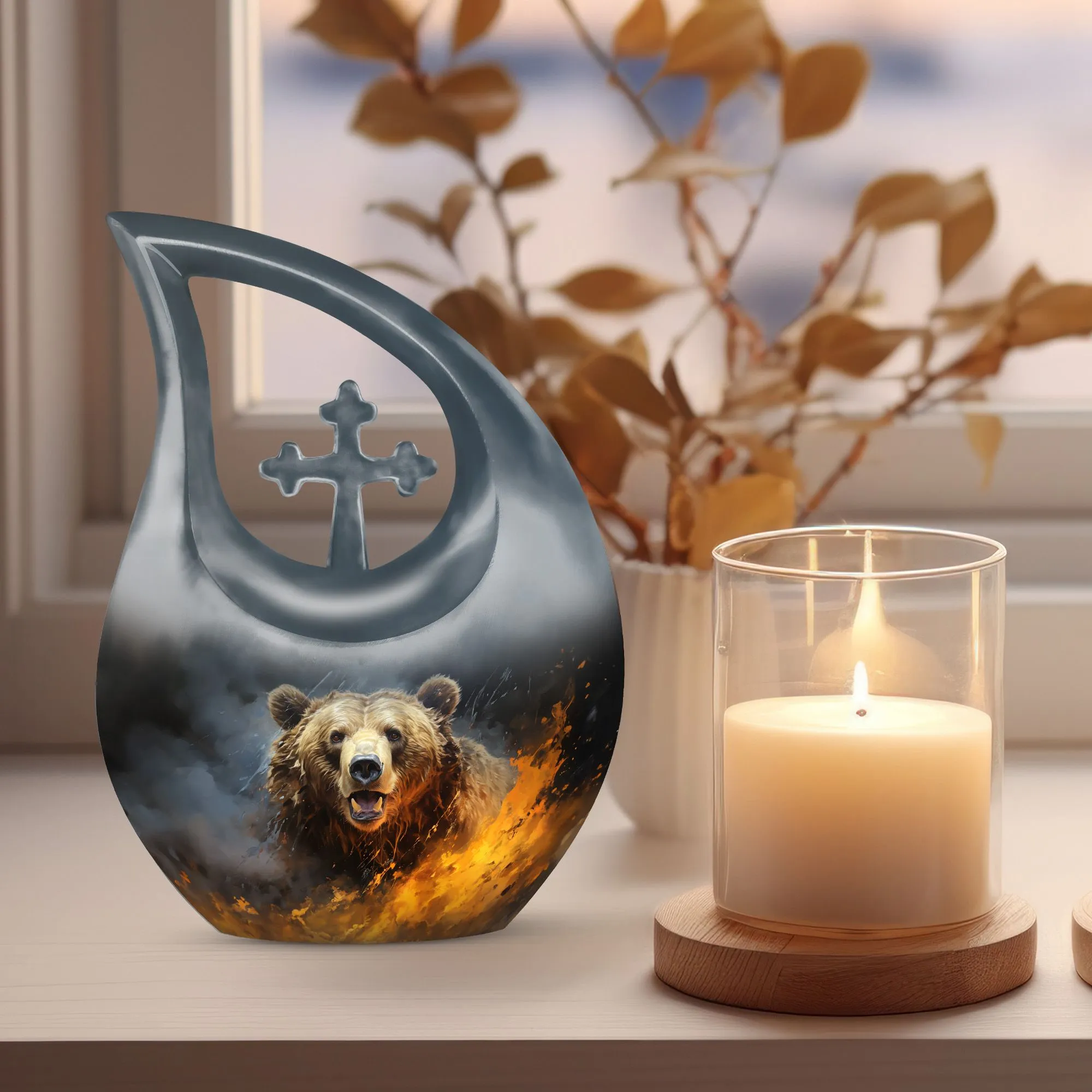 Bear Urn - Safe Memorial Urn for Tranquil Farewell