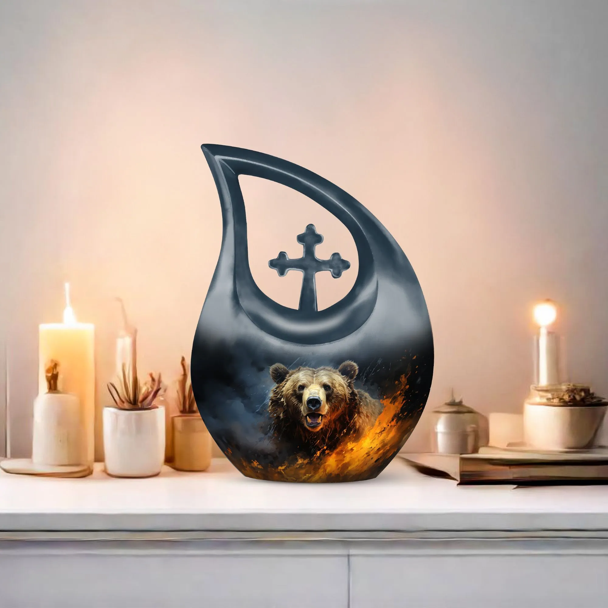 Bear Urn - Safe Memorial Urn for Tranquil Farewell