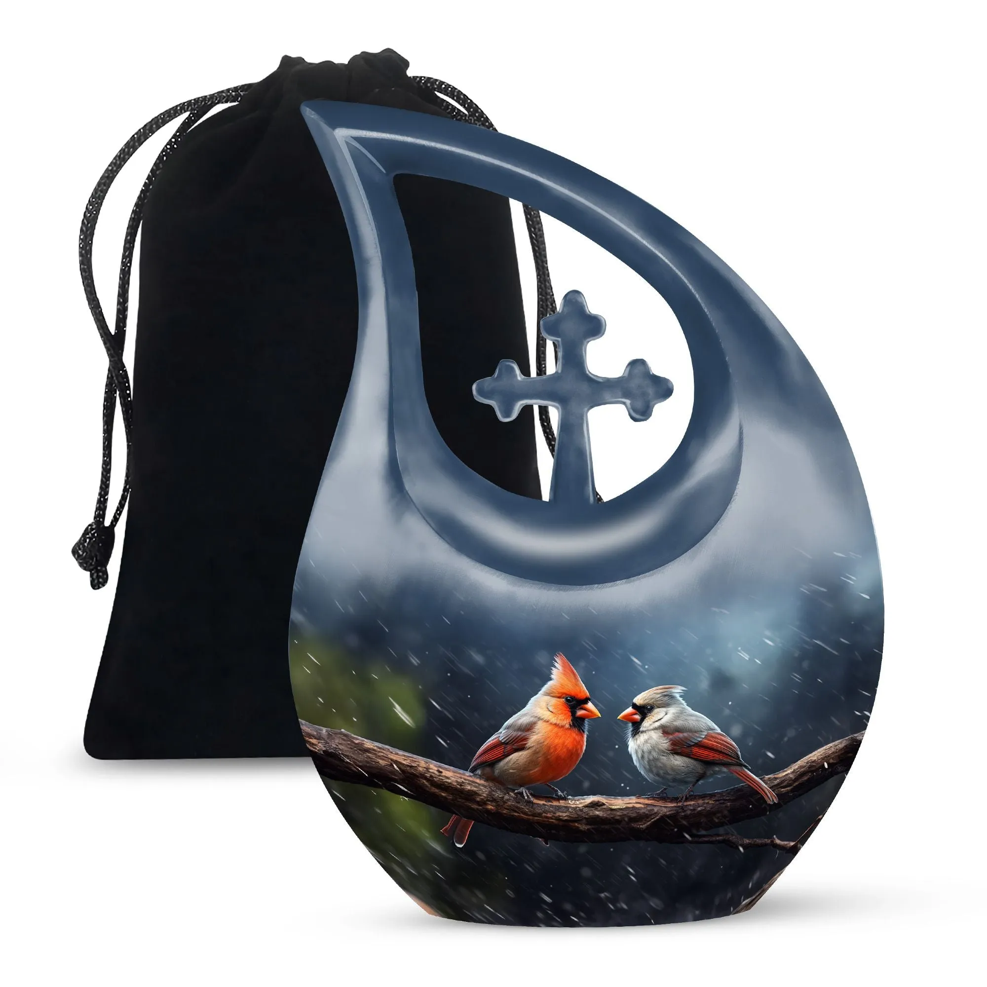 Bird Memorial Urn:  Container For Cremated Adult Human Ashes