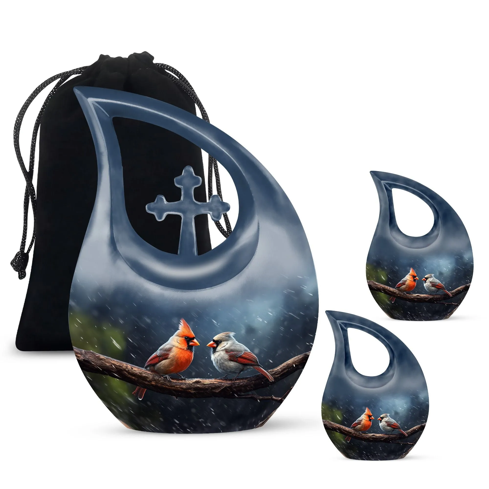 Bird Memorial Urn:  Container For Cremated Adult Human Ashes