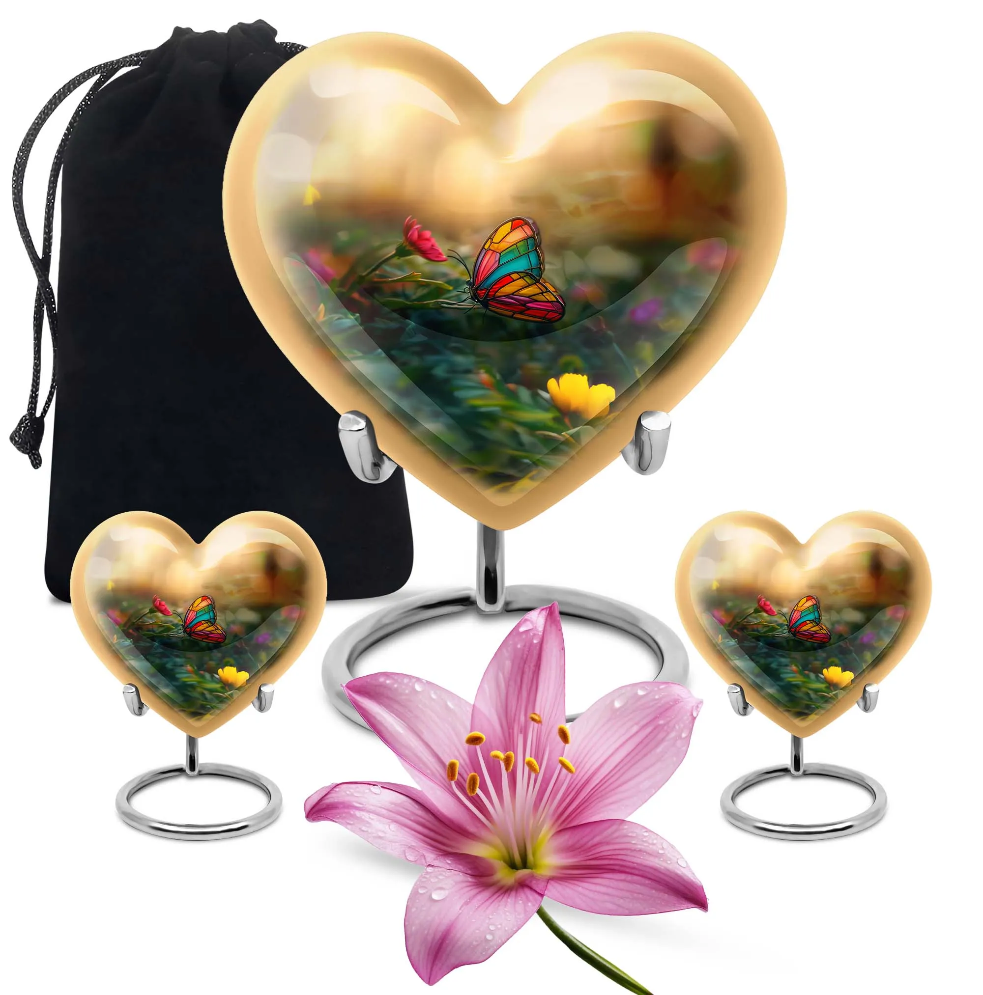 Butterfly's Serenity - Unique Aluminium Butterfly Urn for Peaceful Transition