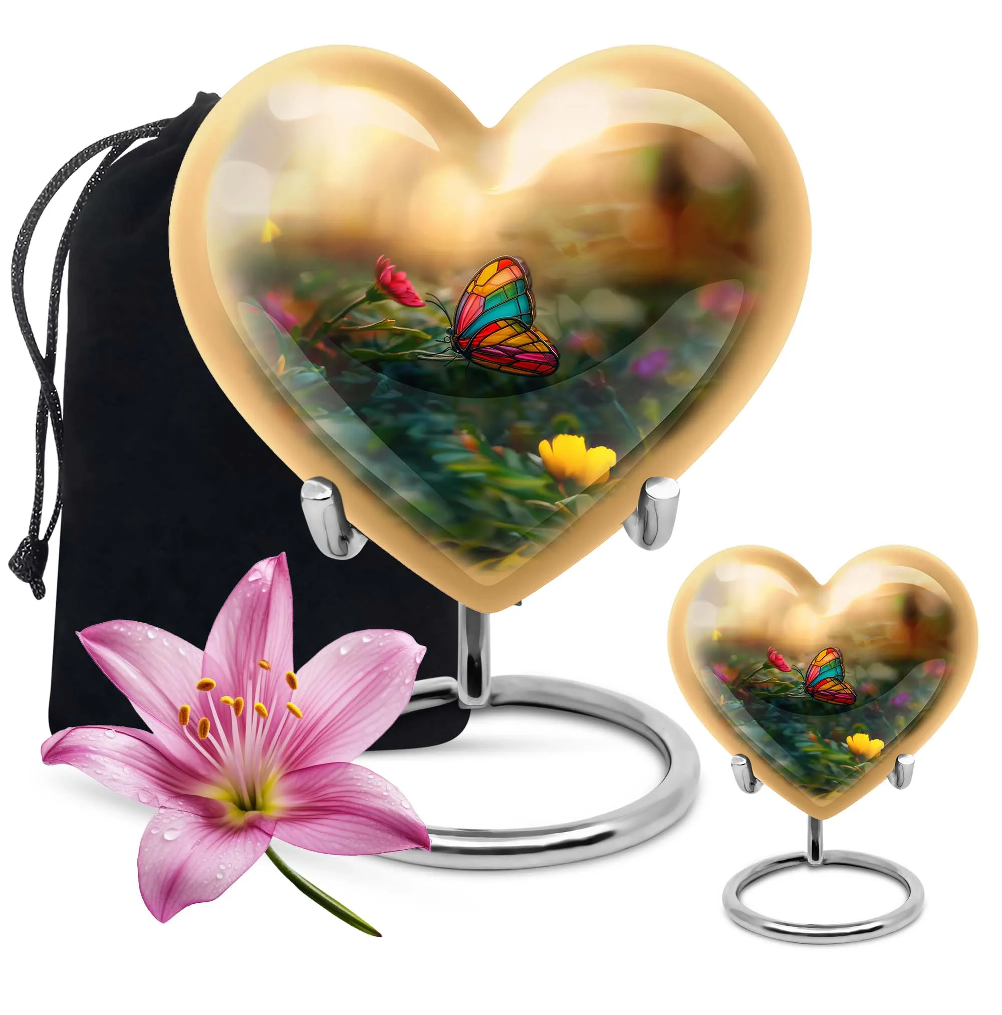 Butterfly's Serenity - Unique Aluminium Butterfly Urn for Peaceful Transition