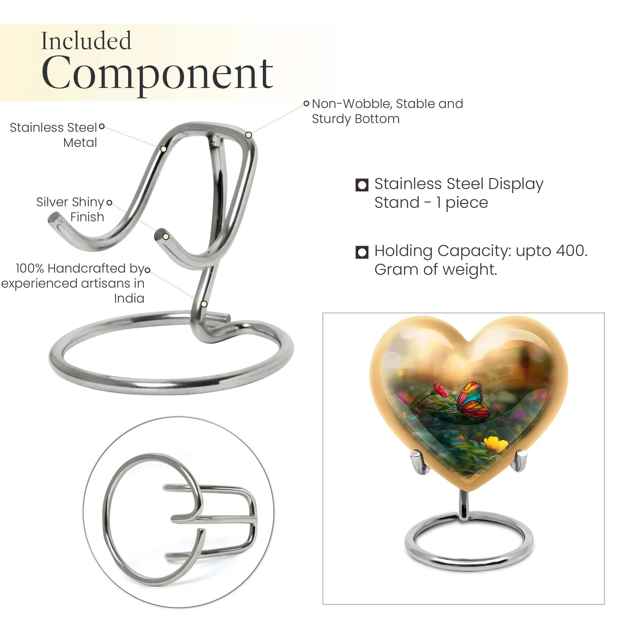 Butterfly's Serenity - Unique Aluminium Butterfly Urn for Peaceful Transition