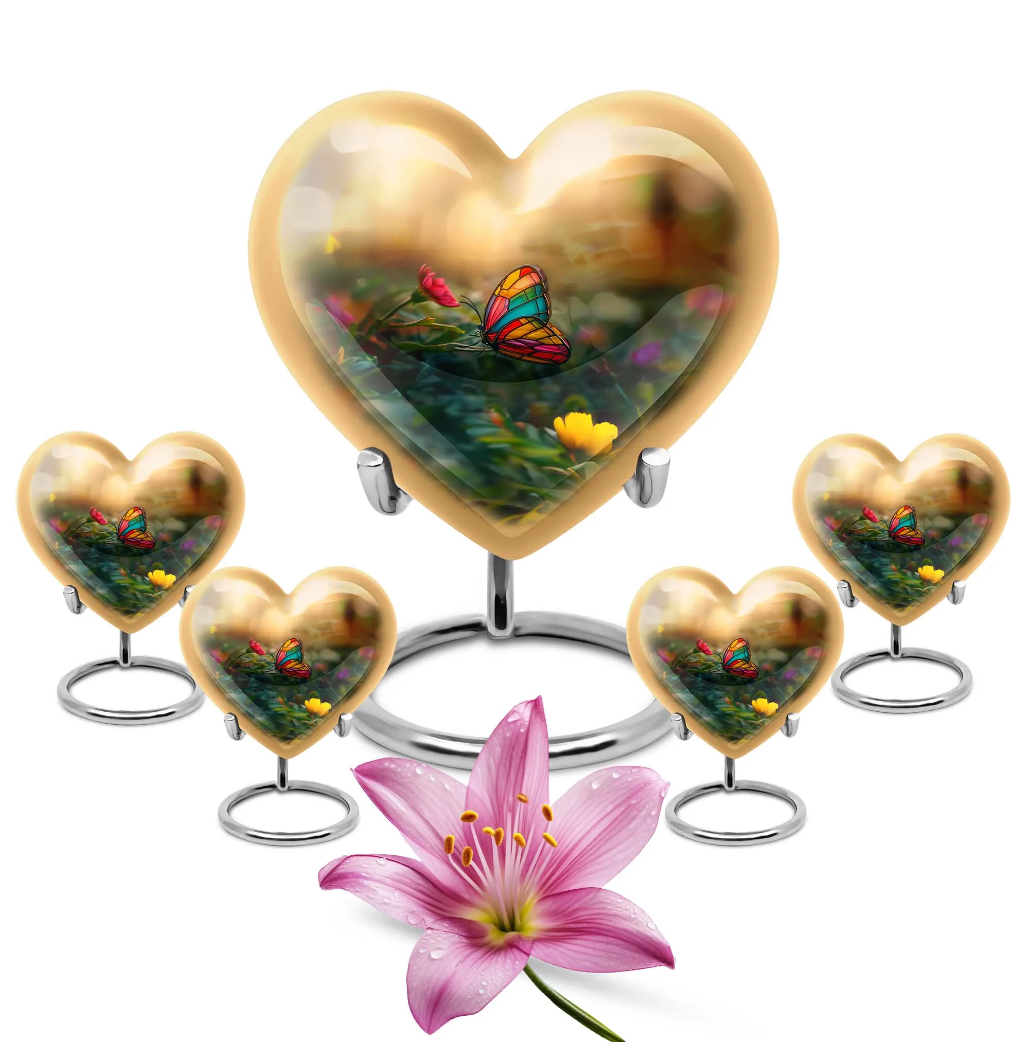 Butterfly's Serenity - Unique Aluminium Butterfly Urn for Peaceful Transition