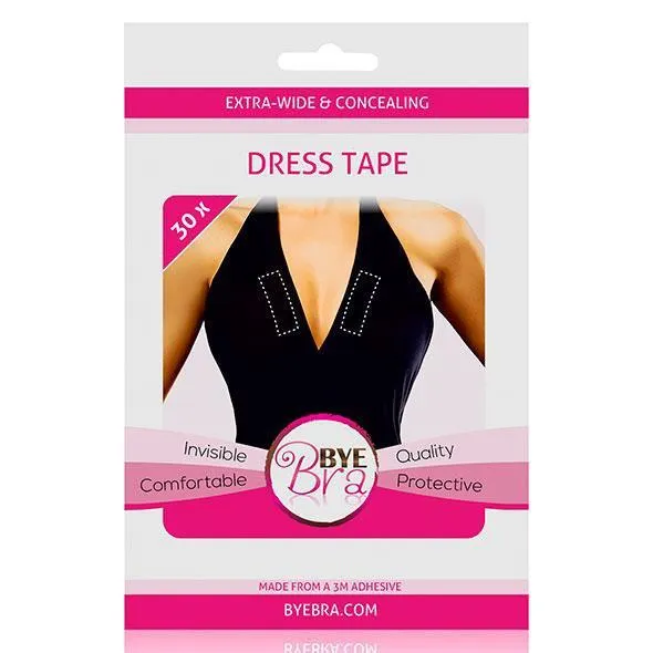 Bye Bra - Extra wide and Concealing Dress Tape 30Pcs (Clear)