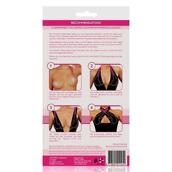 Bye Bra - Extra wide and Concealing Dress Tape 30Pcs (Clear)