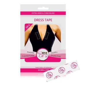 Bye Bra - Extra wide and Concealing Dress Tape 30Pcs (Clear)