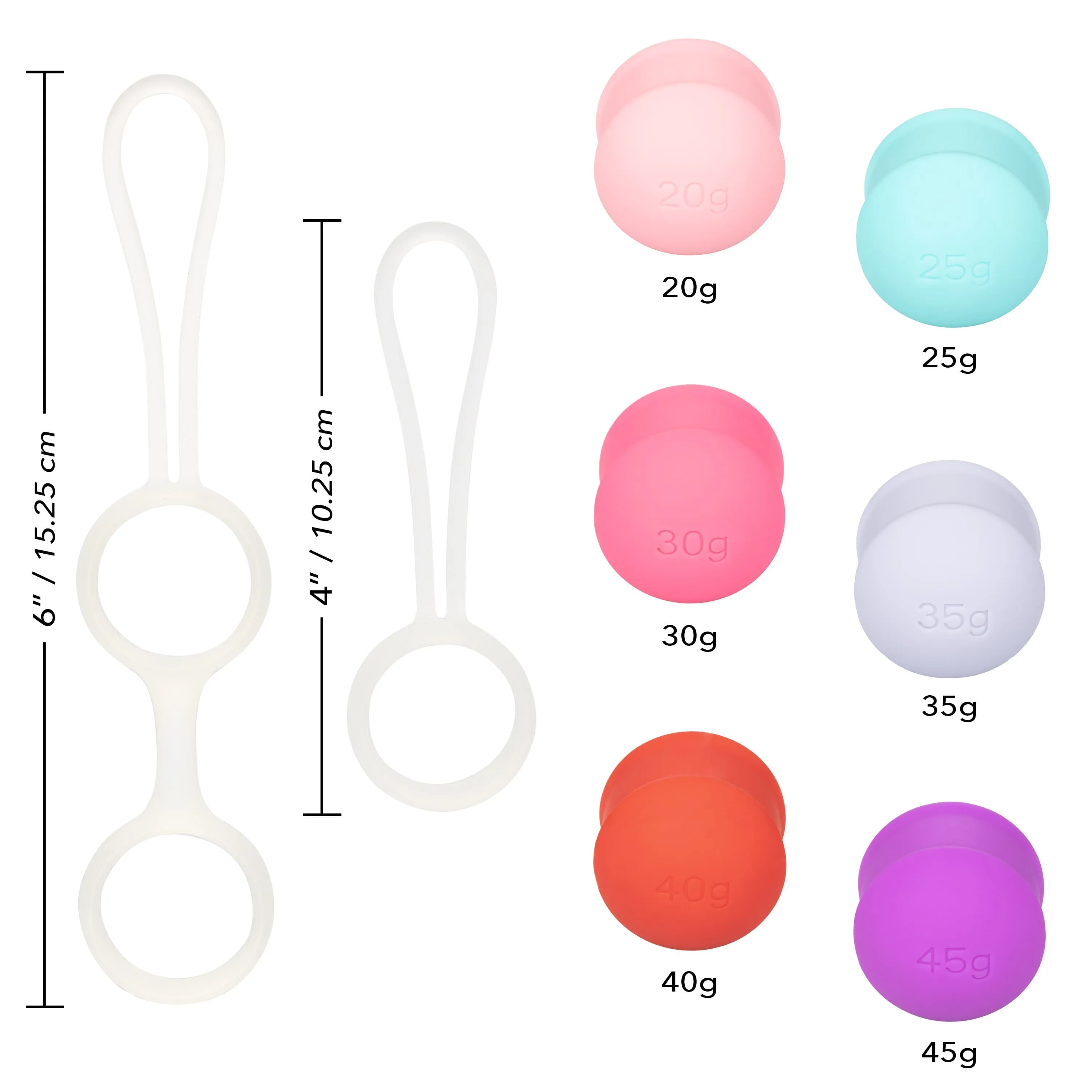 California Exotics - Sheology Interchangeable Weighted Kegel Set (Multi Colour)