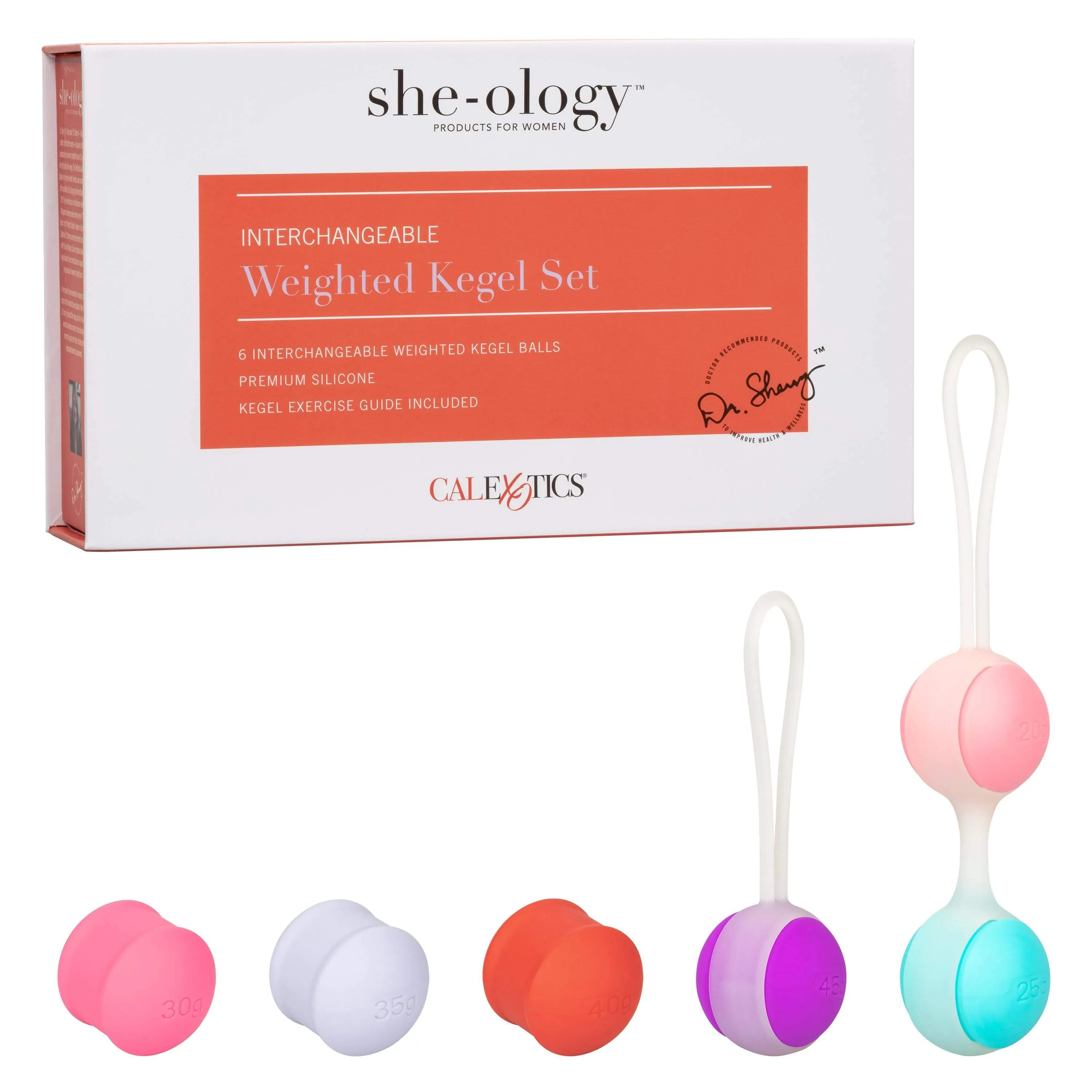 California Exotics - Sheology Interchangeable Weighted Kegel Set (Multi Colour)