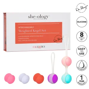 California Exotics - Sheology Interchangeable Weighted Kegel Set (Multi Colour)