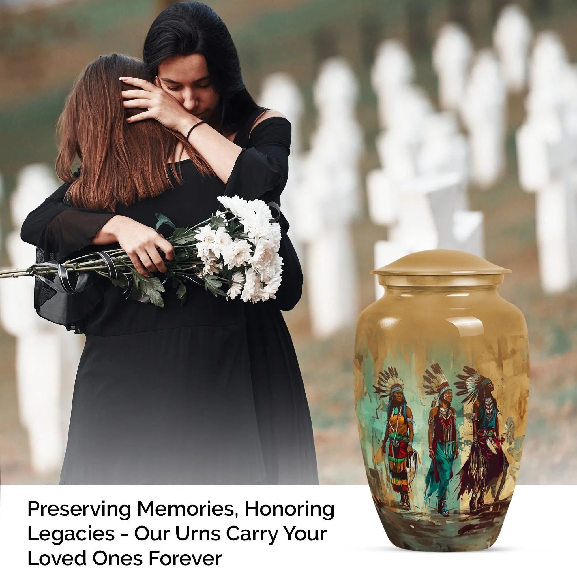 Classic Native American Medium-Size Burial Urn