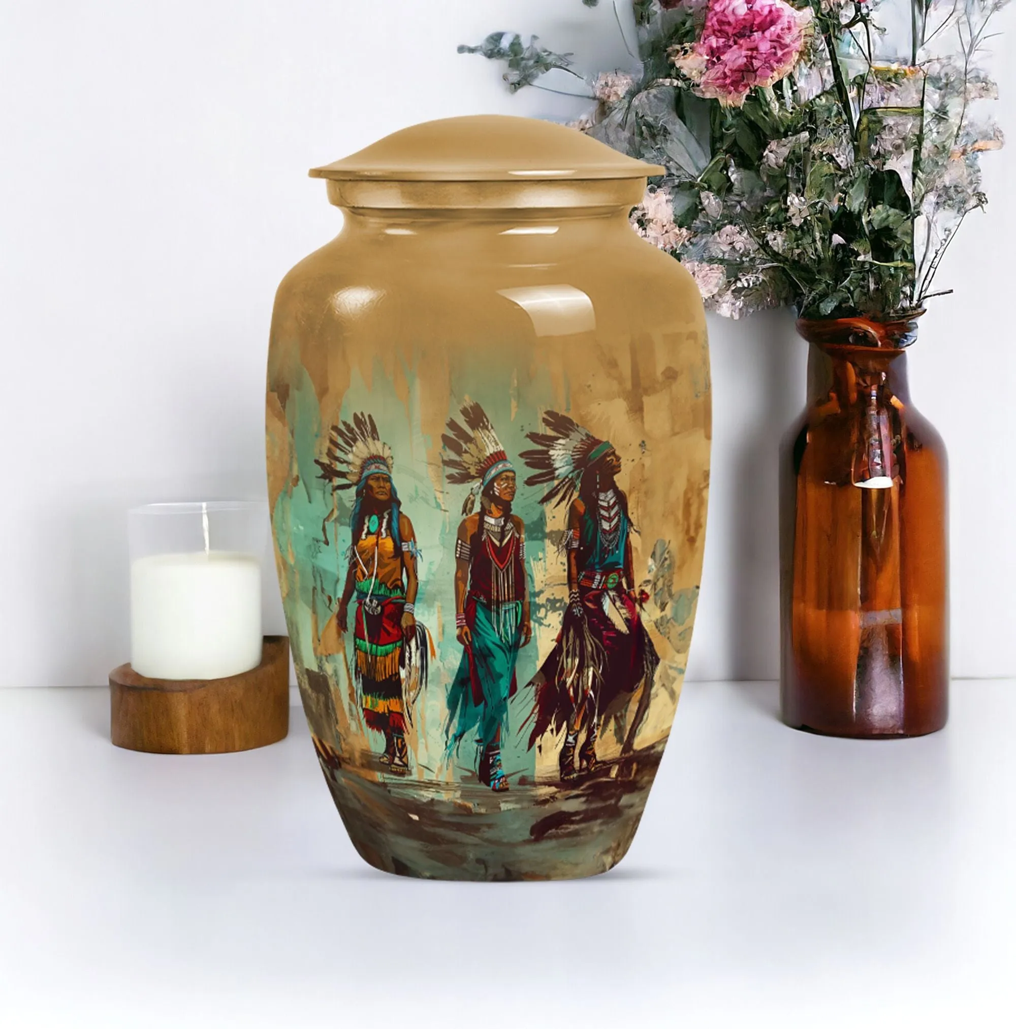 Classic Native American Medium-Size Burial Urn