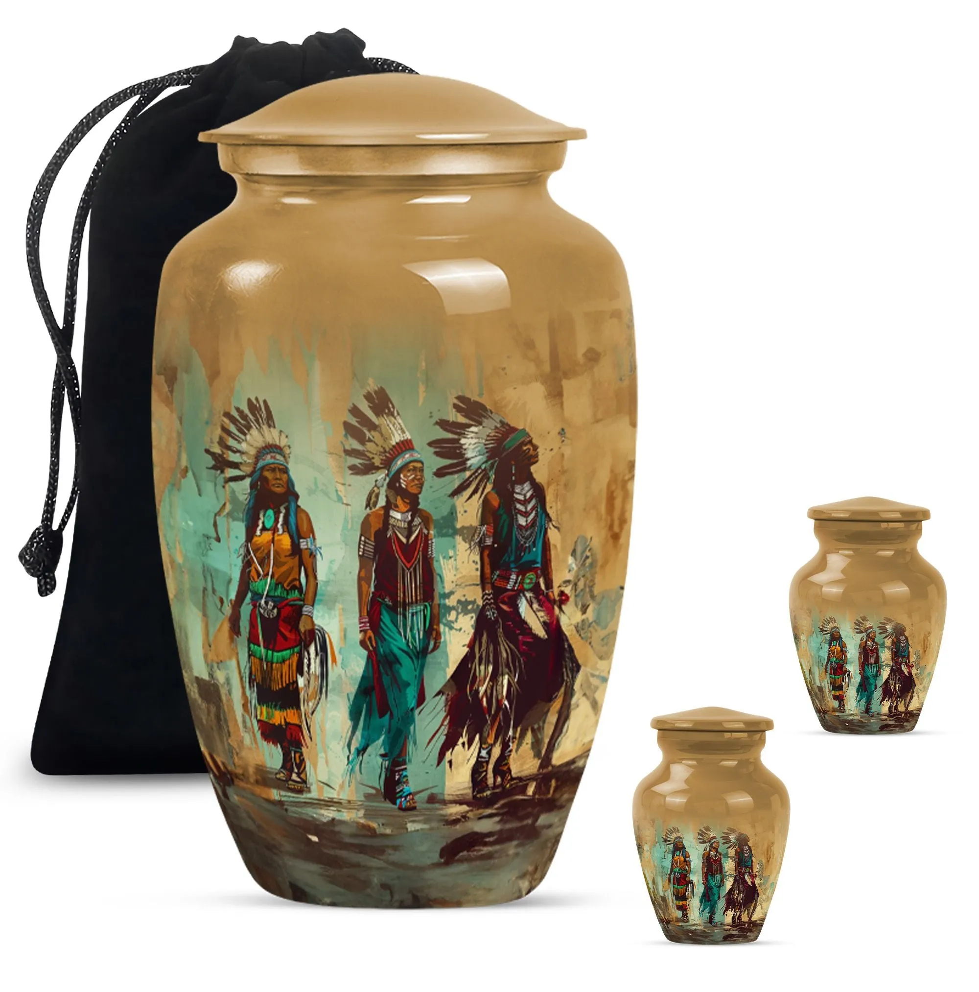 Classic Native American Medium-Size Burial Urn