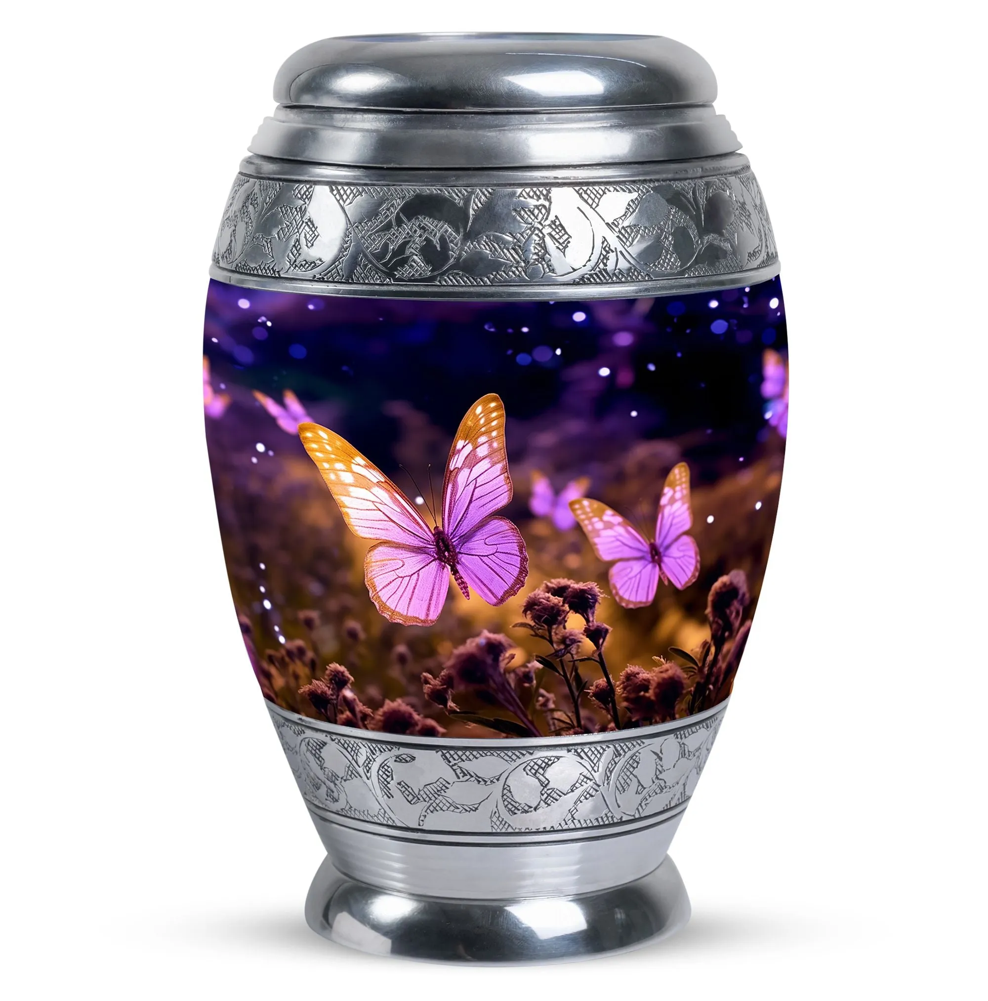Colorful Butterfly Cremation Urn for Adults
