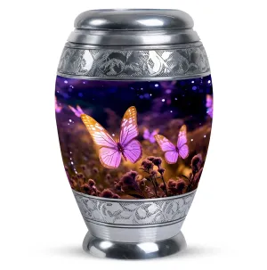 Colorful Butterfly Cremation Urn for Adults