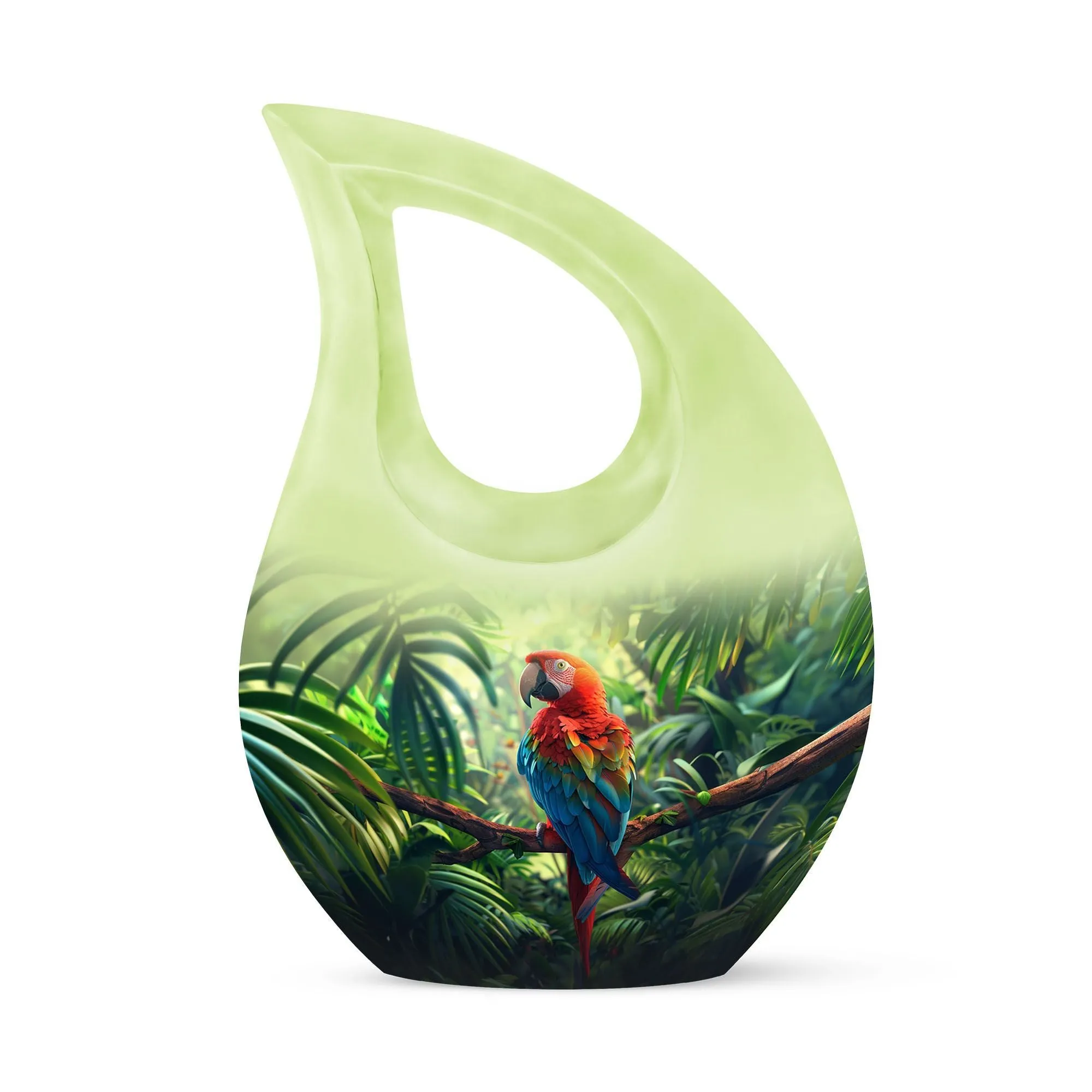 Companion Macaw Parrot Memorial, Distinctive Adult Urns for Cherished Memories
