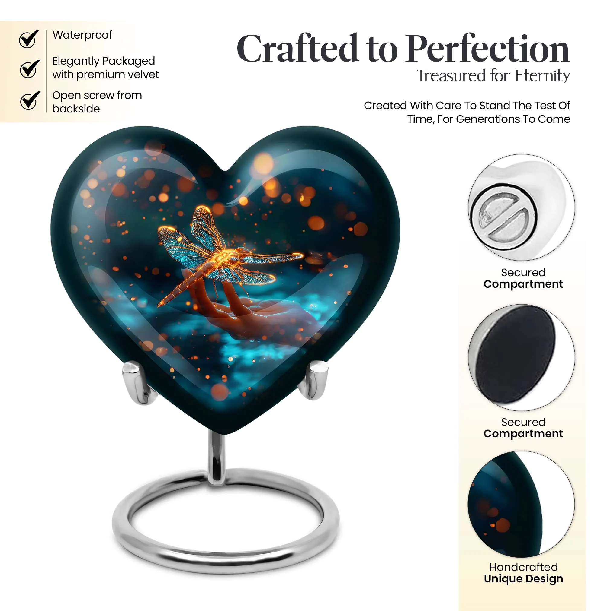Cosmic Dragonfly Urn - The Ideal Option for Cremation Processes