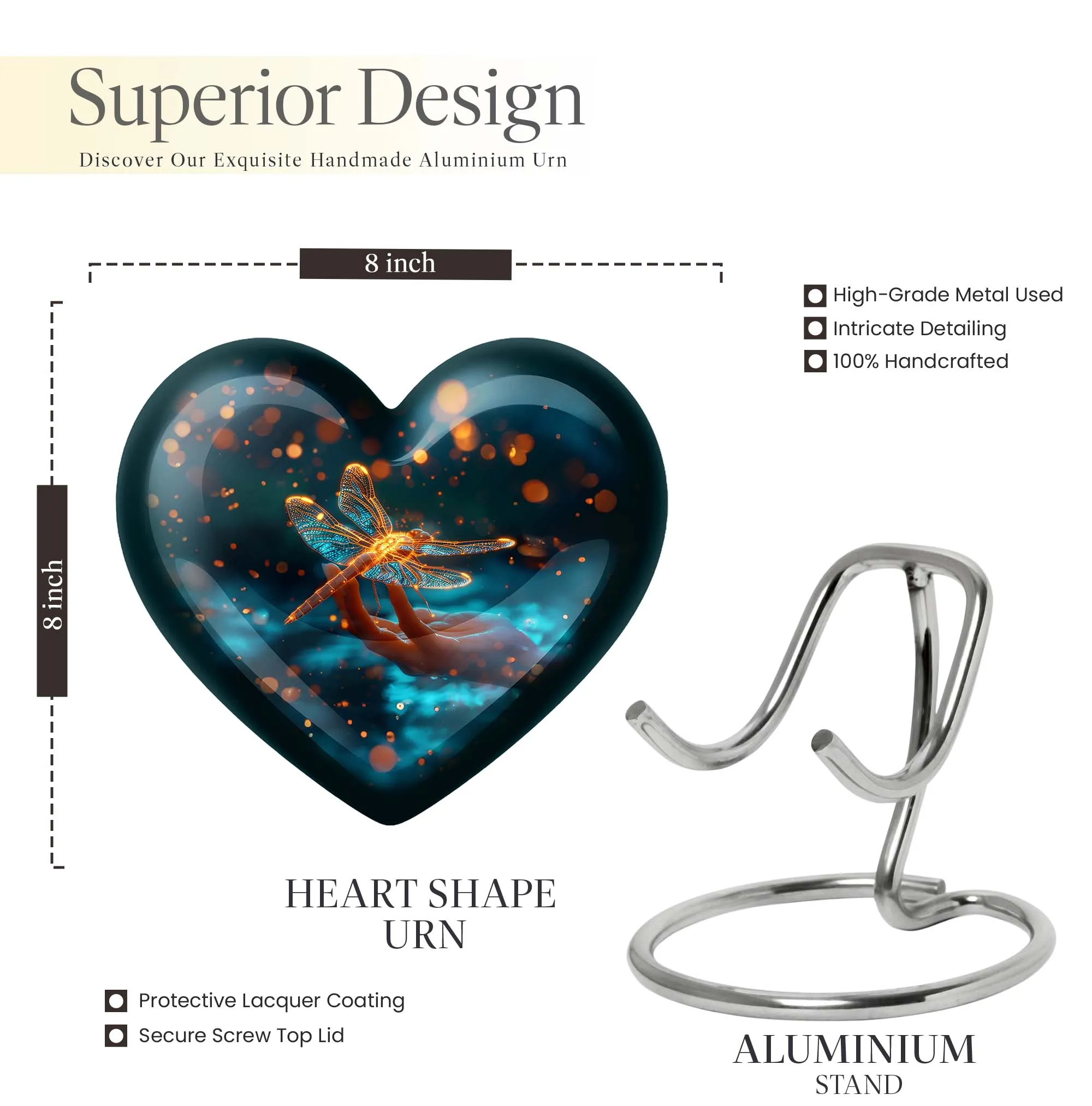 Cosmic Dragonfly Urn - The Ideal Option for Cremation Processes