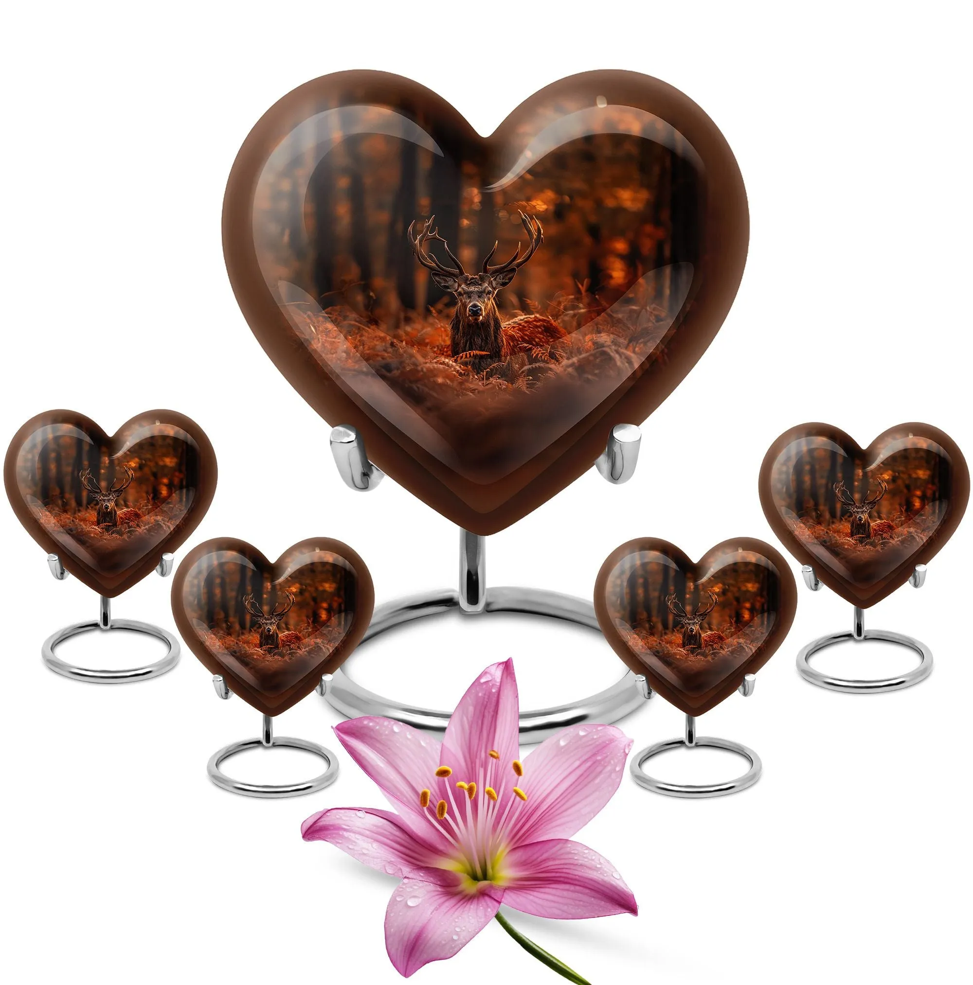 Deer Tribute Cremation Urn with Sophisticated Magnificence