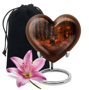 Deer Tribute Cremation Urn with Sophisticated Magnificence