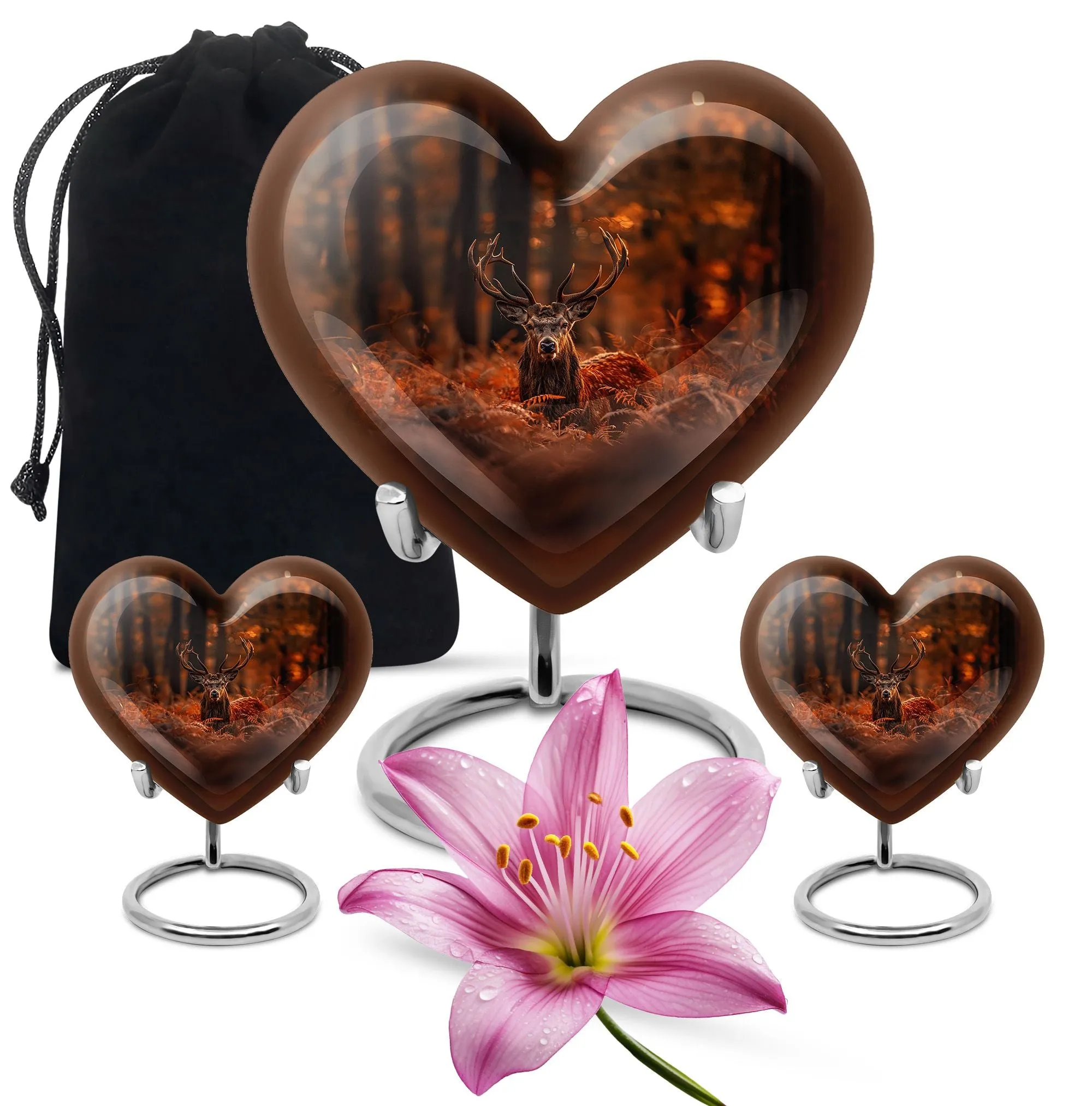 Deer Tribute Cremation Urn with Sophisticated Magnificence
