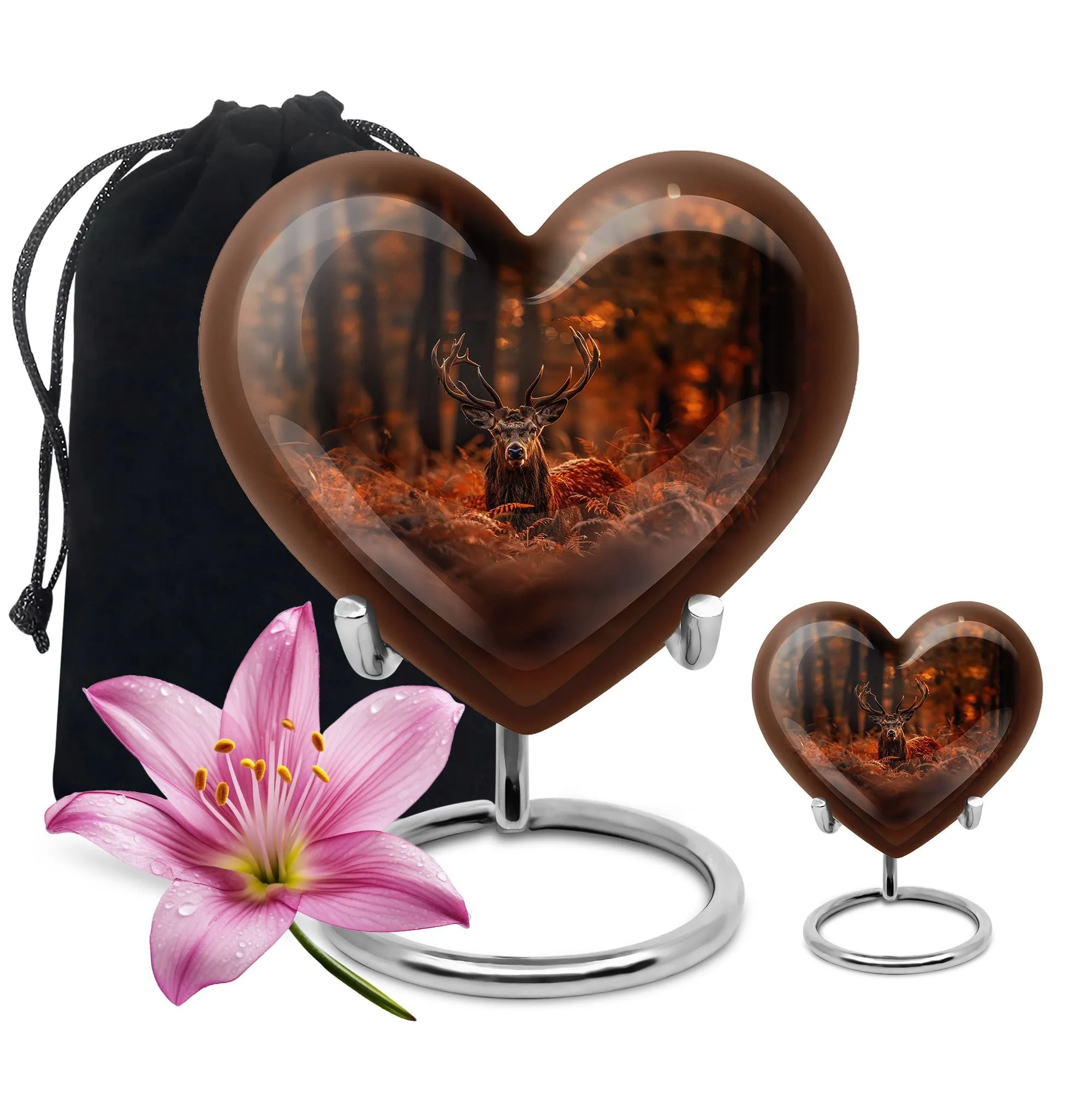 Deer Tribute Cremation Urn with Sophisticated Magnificence