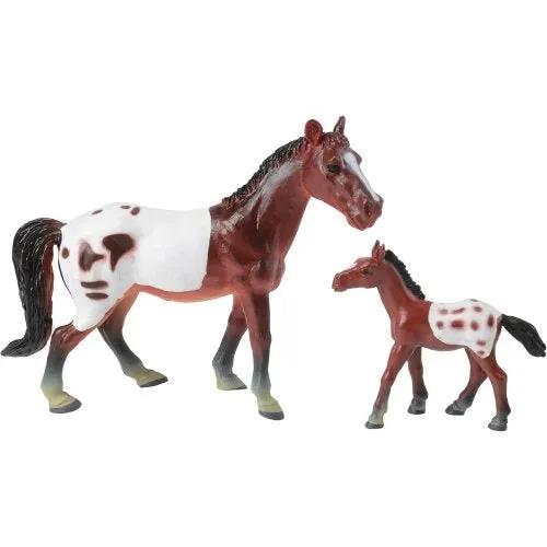Deluxe Horse Stable Play Set | 4 Horses, 4 Ponies, White Corral & Accessories