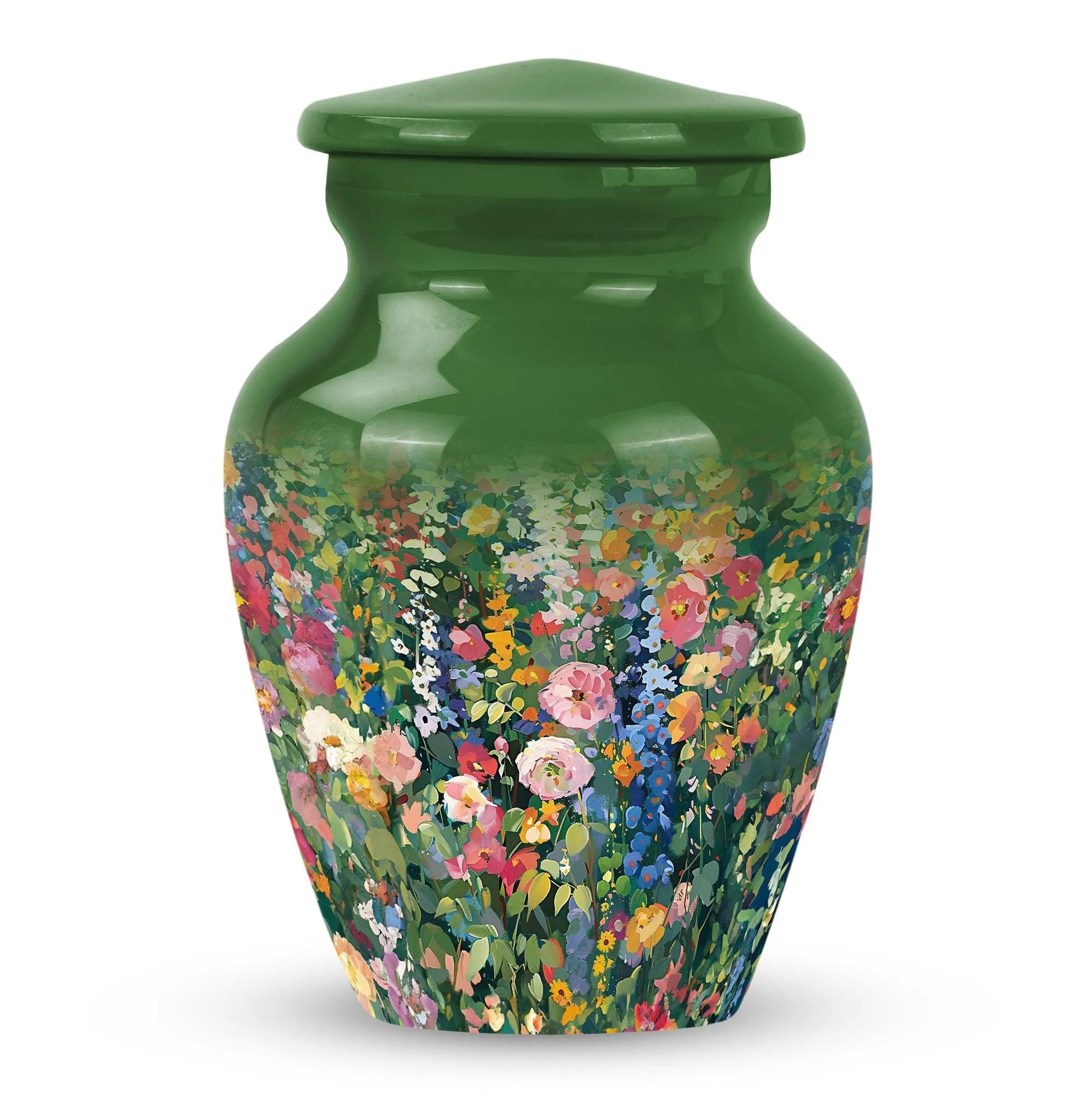 Dignified Remembrance Flowers Urn: Memorial Cremation Repository
