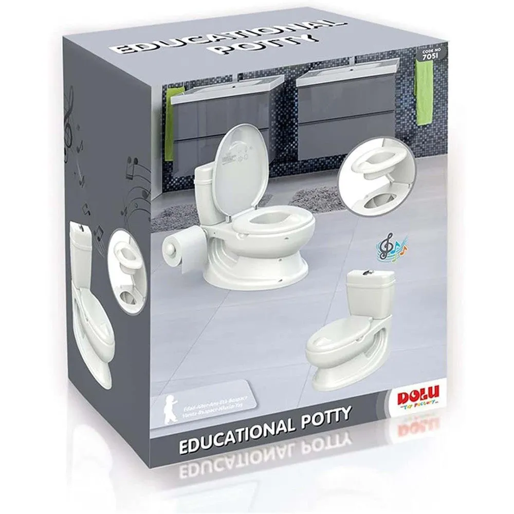 Dolu Educational Toddler Potty - White, Ages 18mo 