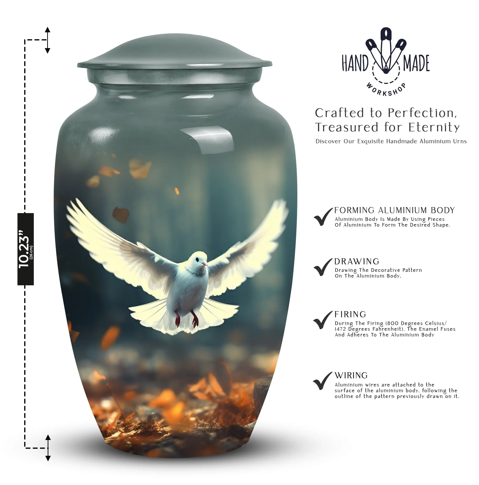 Dove Cremation Urns, Ideal Burial Urns for Adult Female Ashes