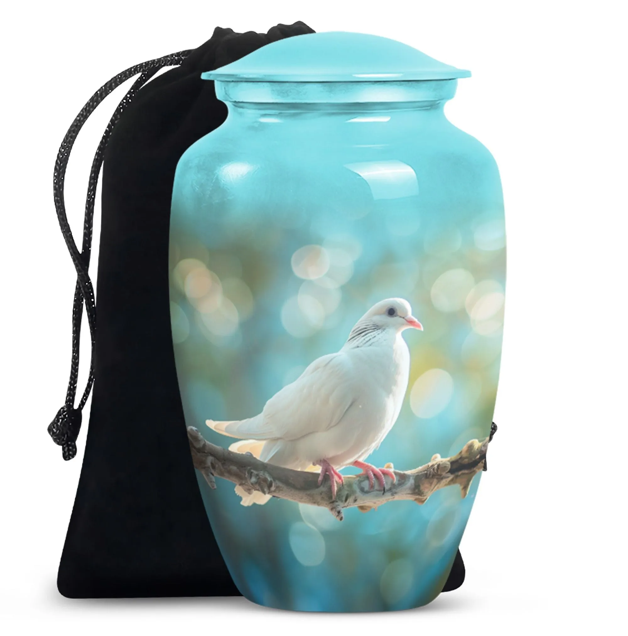 Dove Urn Funeral Tribute: Engravable Cremation Memorial
