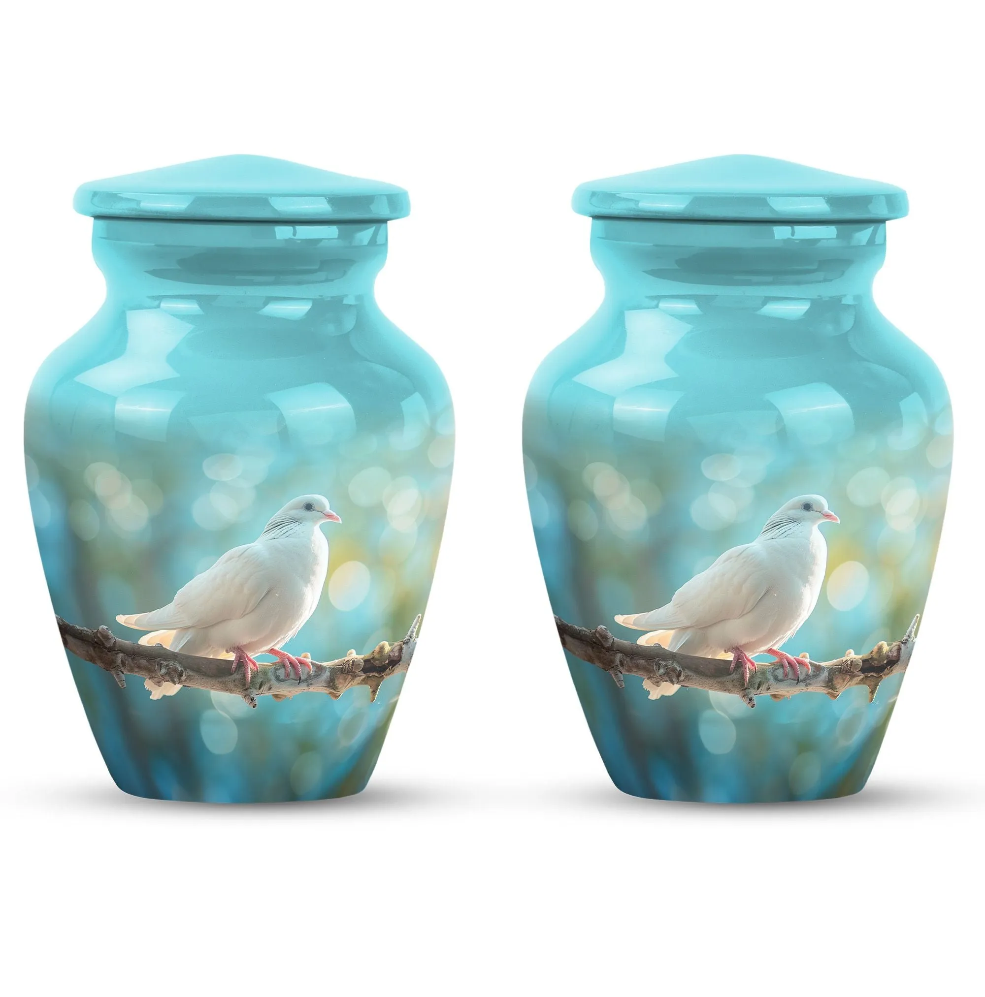 Dove Urn Funeral Tribute: Engravable Cremation Memorial
