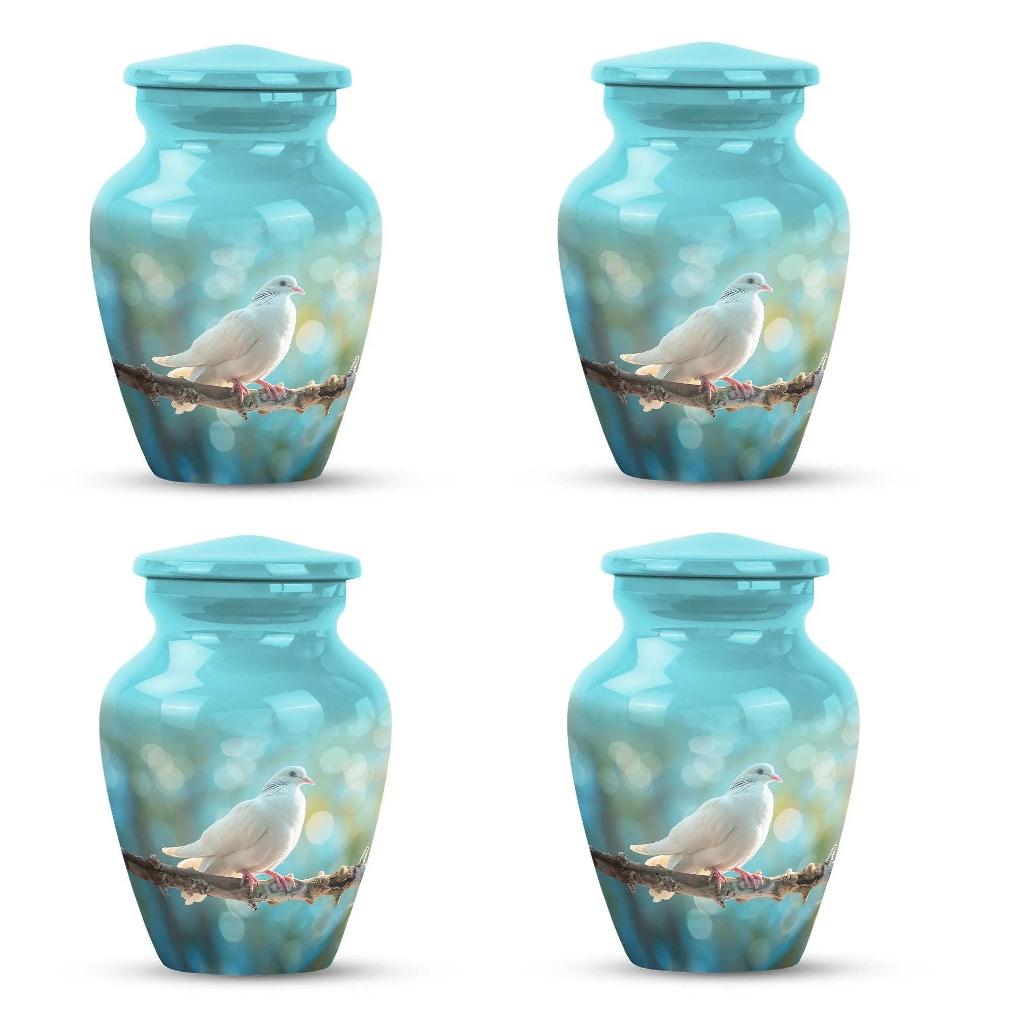 Dove Urn Funeral Tribute: Engravable Cremation Memorial