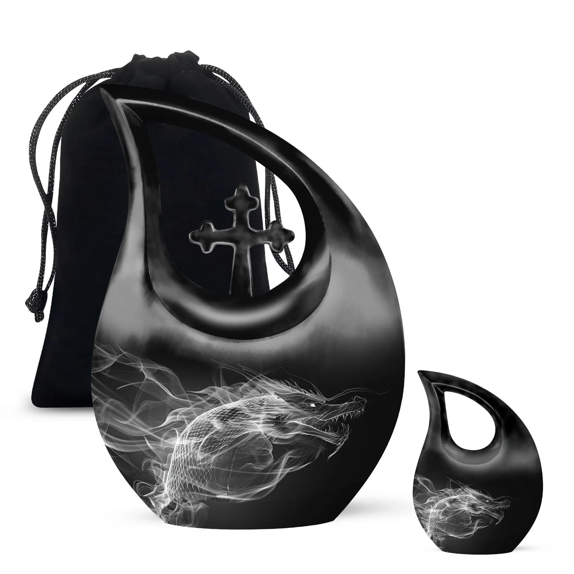 Dragon Embrace: Cherished Memorial Urn For Devoted Mothers