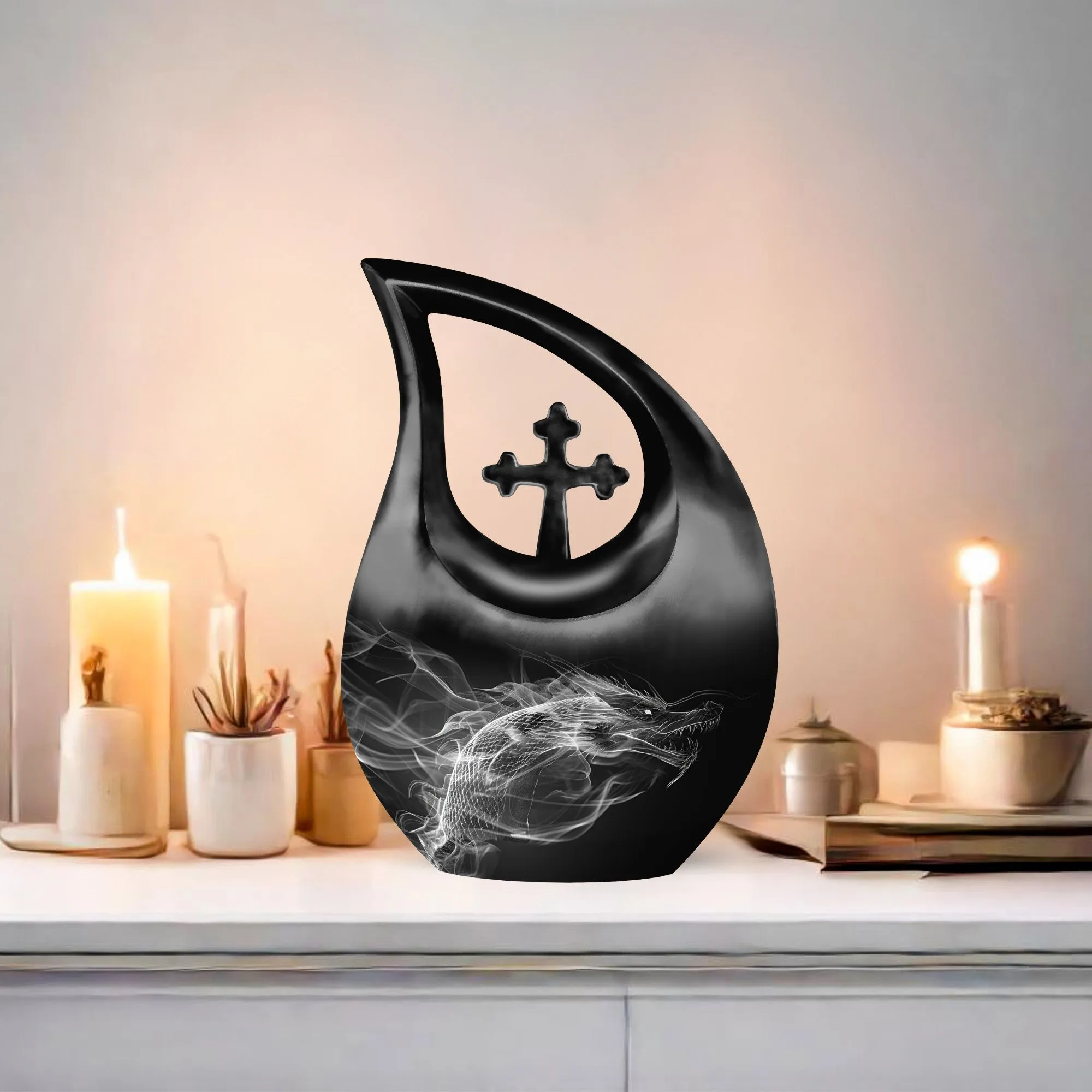 Dragon Embrace: Cherished Memorial Urn For Devoted Mothers