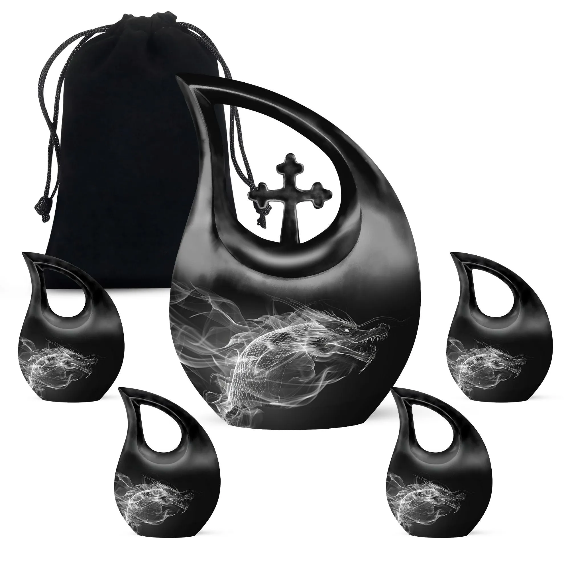 Dragon Embrace: Cherished Memorial Urn For Devoted Mothers