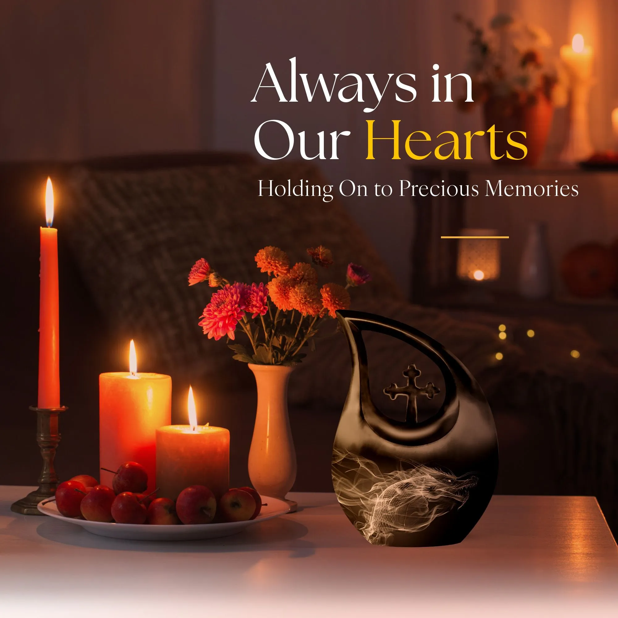 Dragon Embrace: Cherished Memorial Urn For Devoted Mothers