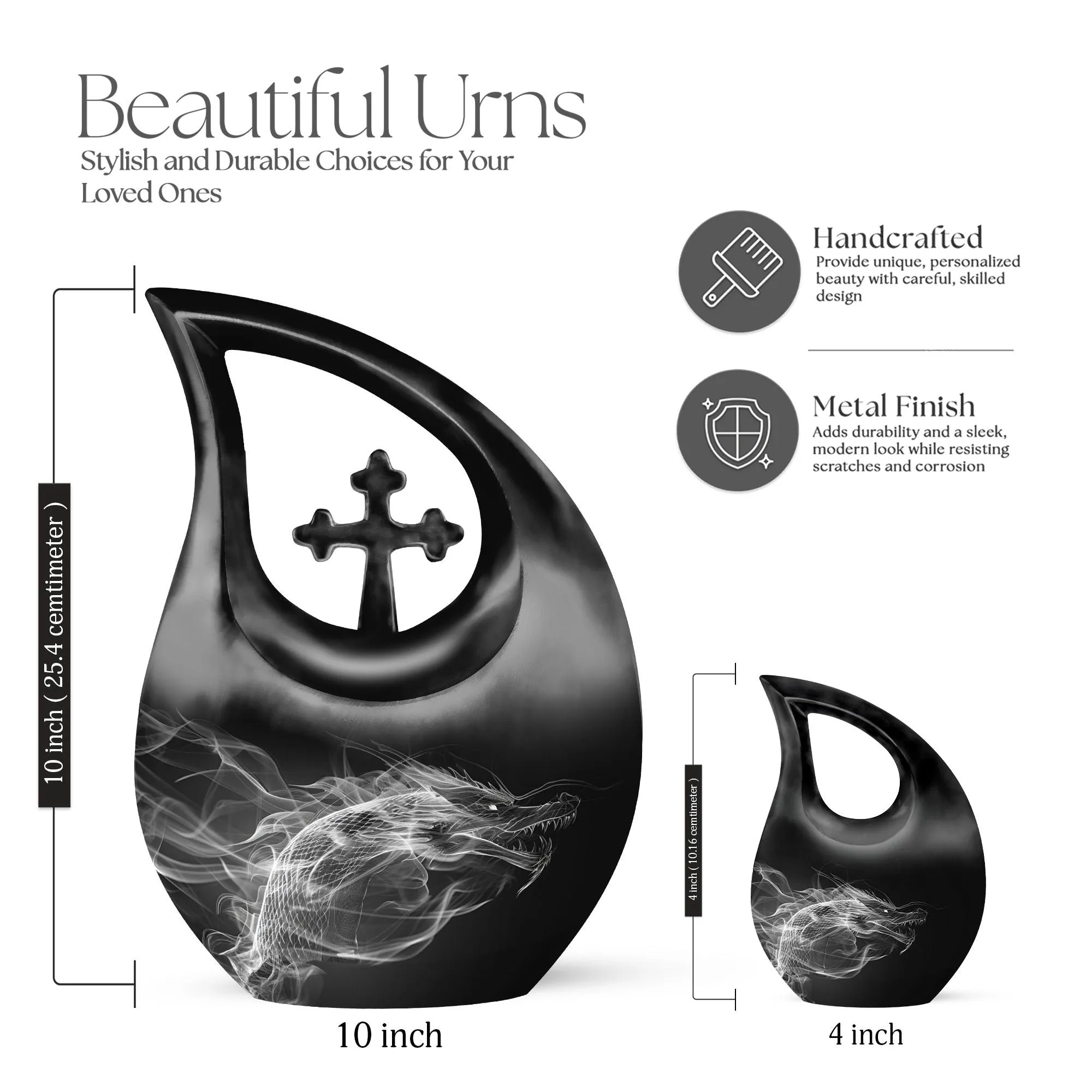 Dragon Embrace: Cherished Memorial Urn For Devoted Mothers