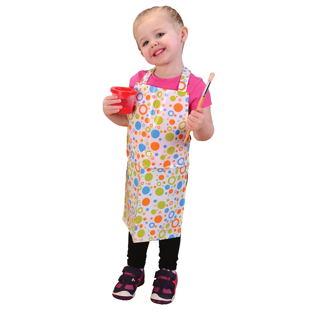 Durable Vinyl Splat Mat & Apron Set | Toddler Art Mess Protection