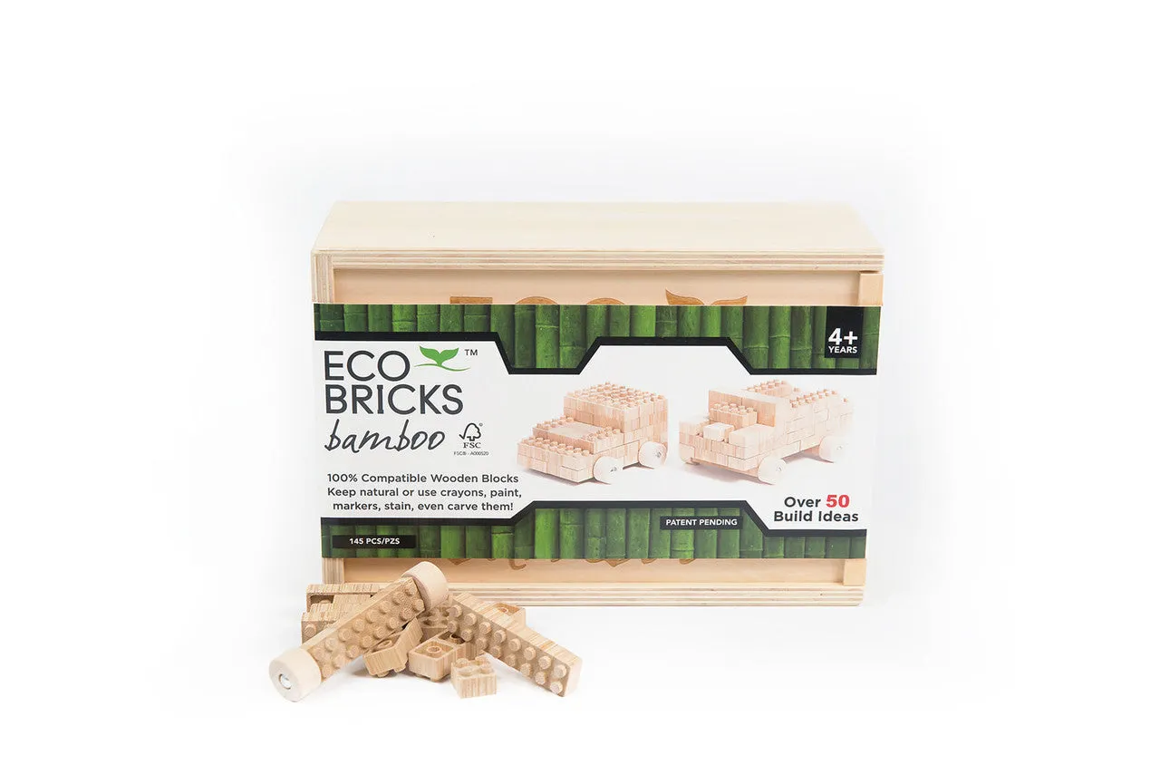 Eco-bricks- 145 Piece Bamboo