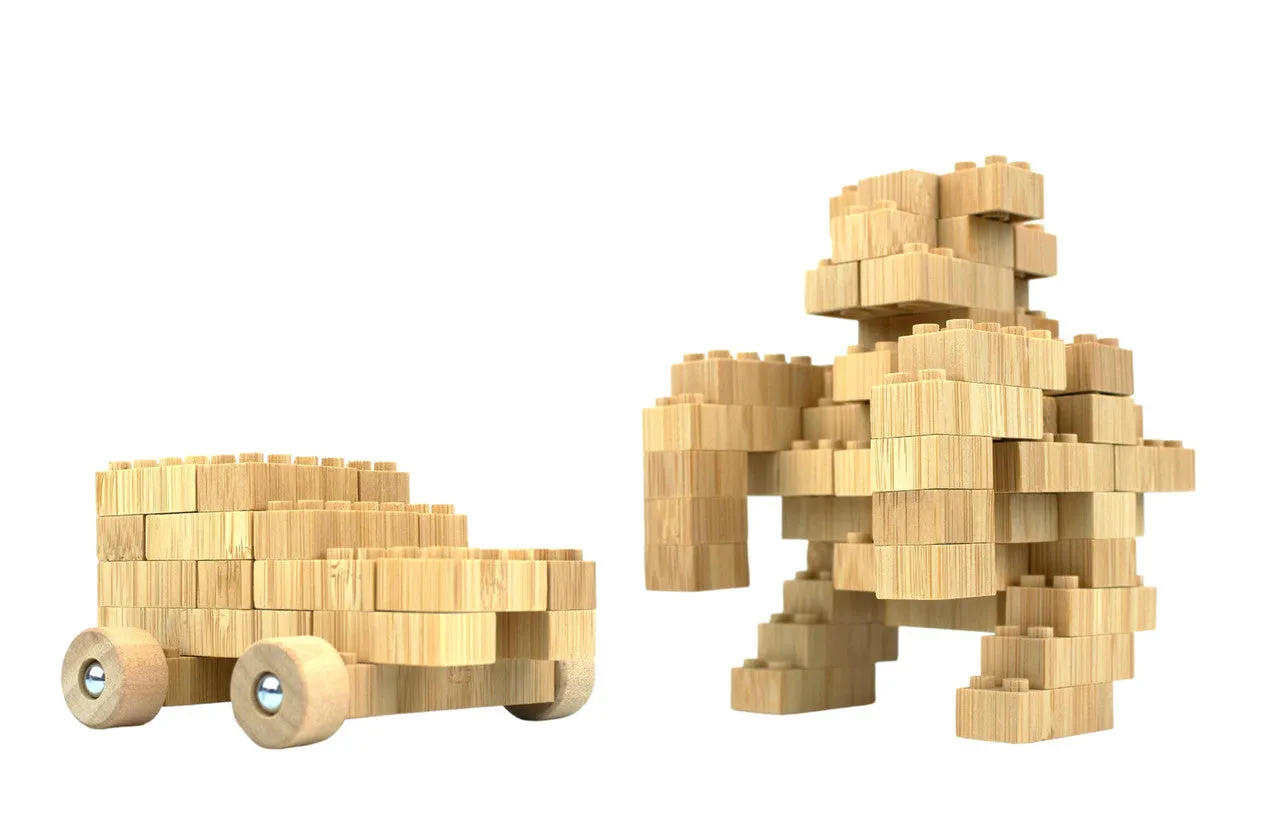 Eco-bricks- 145 Piece Bamboo